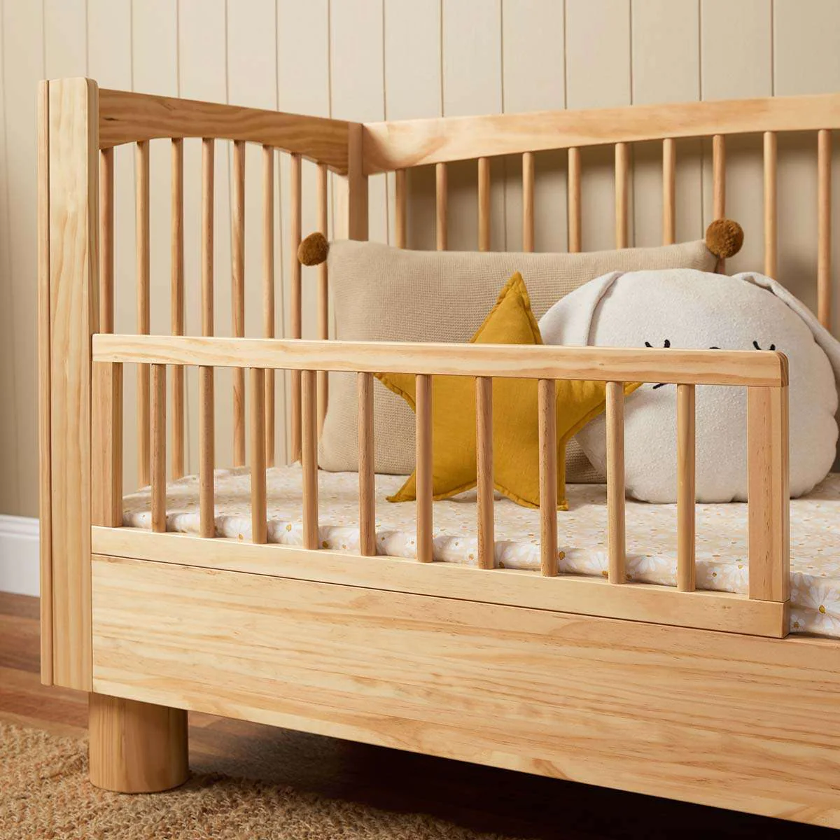 Addison Cot Toddler Bed Half Frame - Natural - Image 5