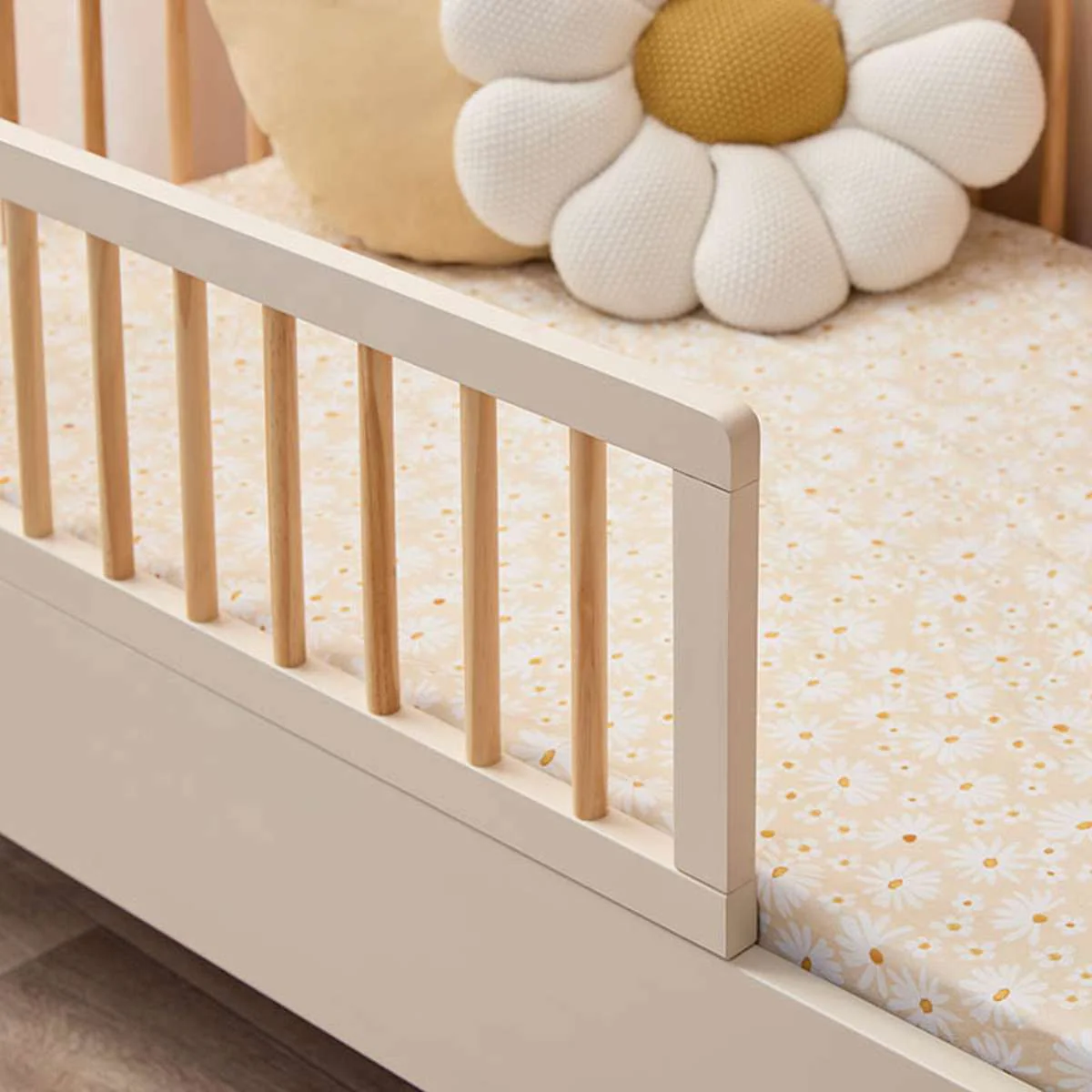 Addison Cot Toddler Half Frame - Putty/Natural - Image 5