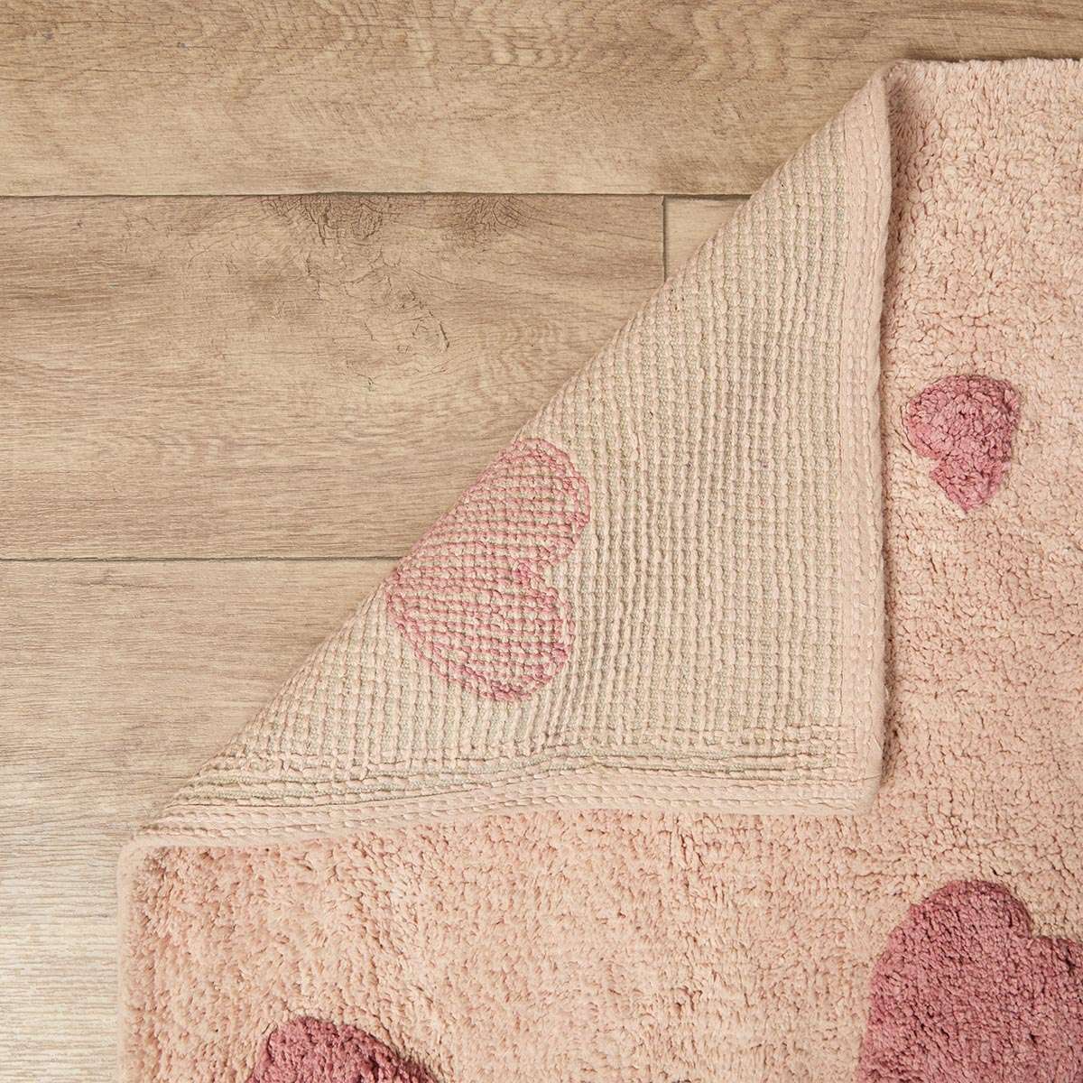 Addy Rectangle Heart Rug - Pink - Image 2