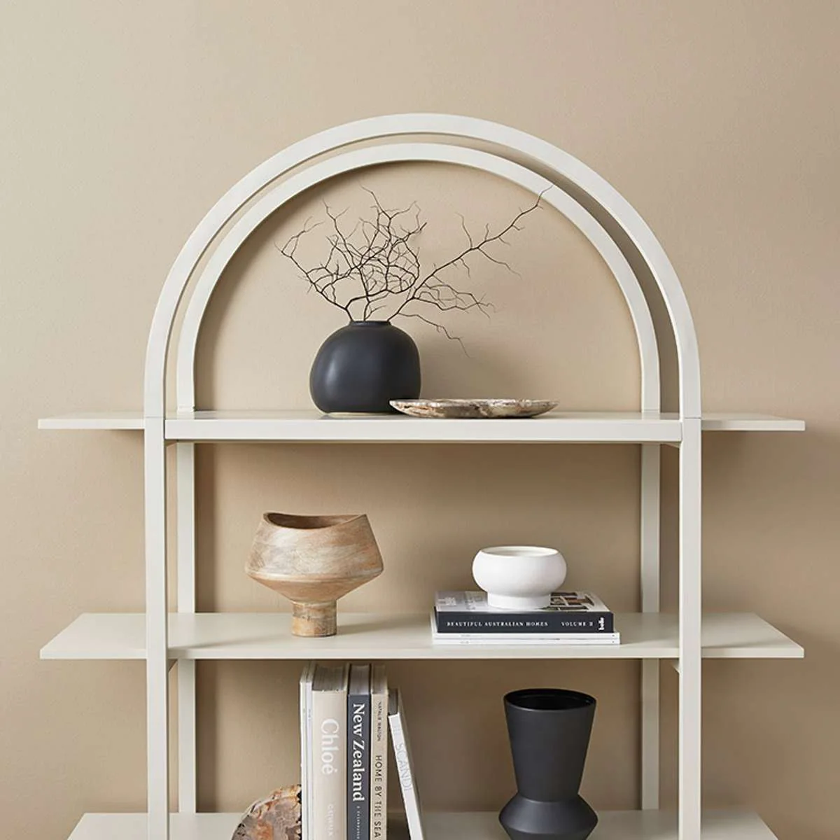 Alfie Arched Shelves - Beige - Image 4