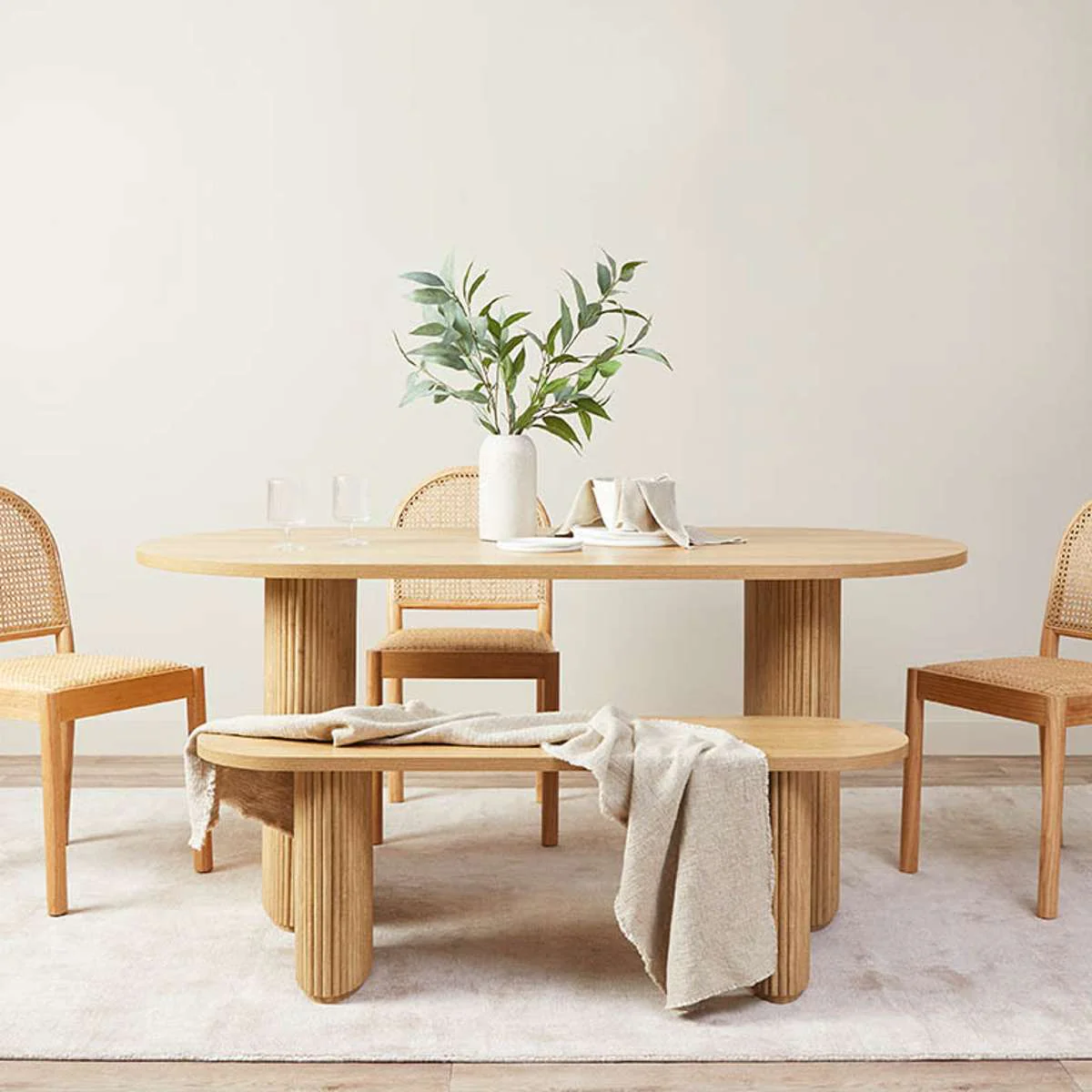 Amara Six Seater Dining Table - Natural - Image 3