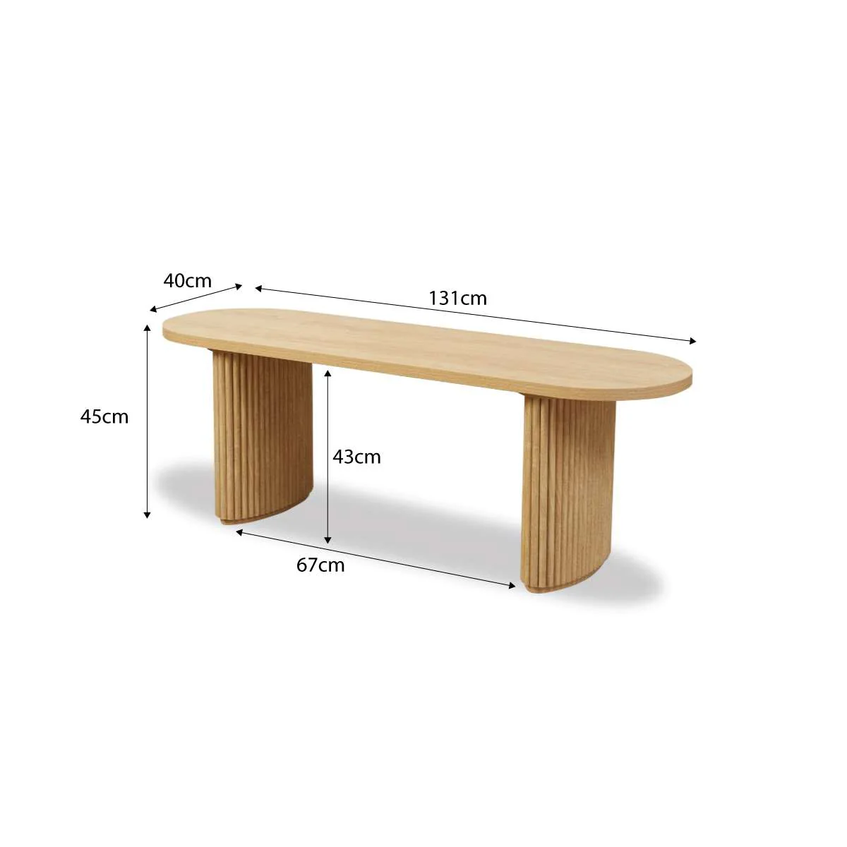 Amara Bench Seat - Natural - Image 13