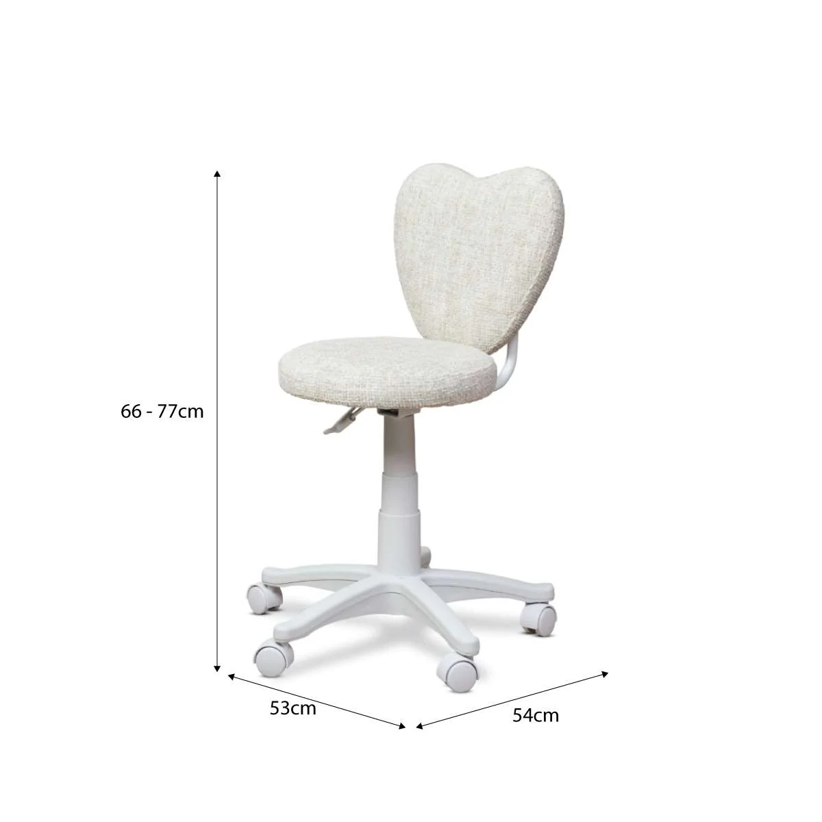 Amour Desk Chair - Cream - Image 11