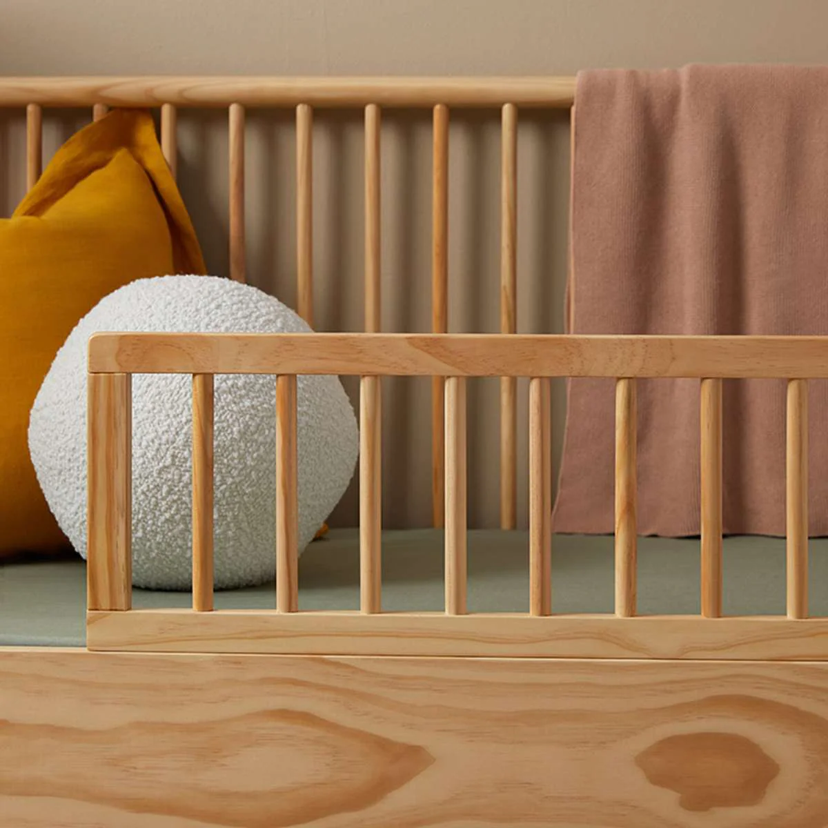 Archie Cot Toddler Bed Half Frame - Natural - Image 7