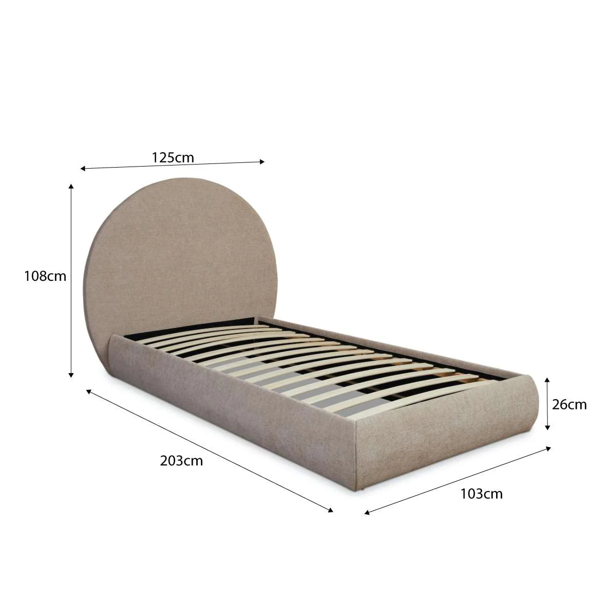Arlo Arched Single Bed - Natural - Image 9