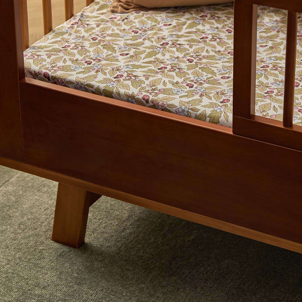 Aspen Cot Toddler Bed Half Frame - Hazelnut - Image 2