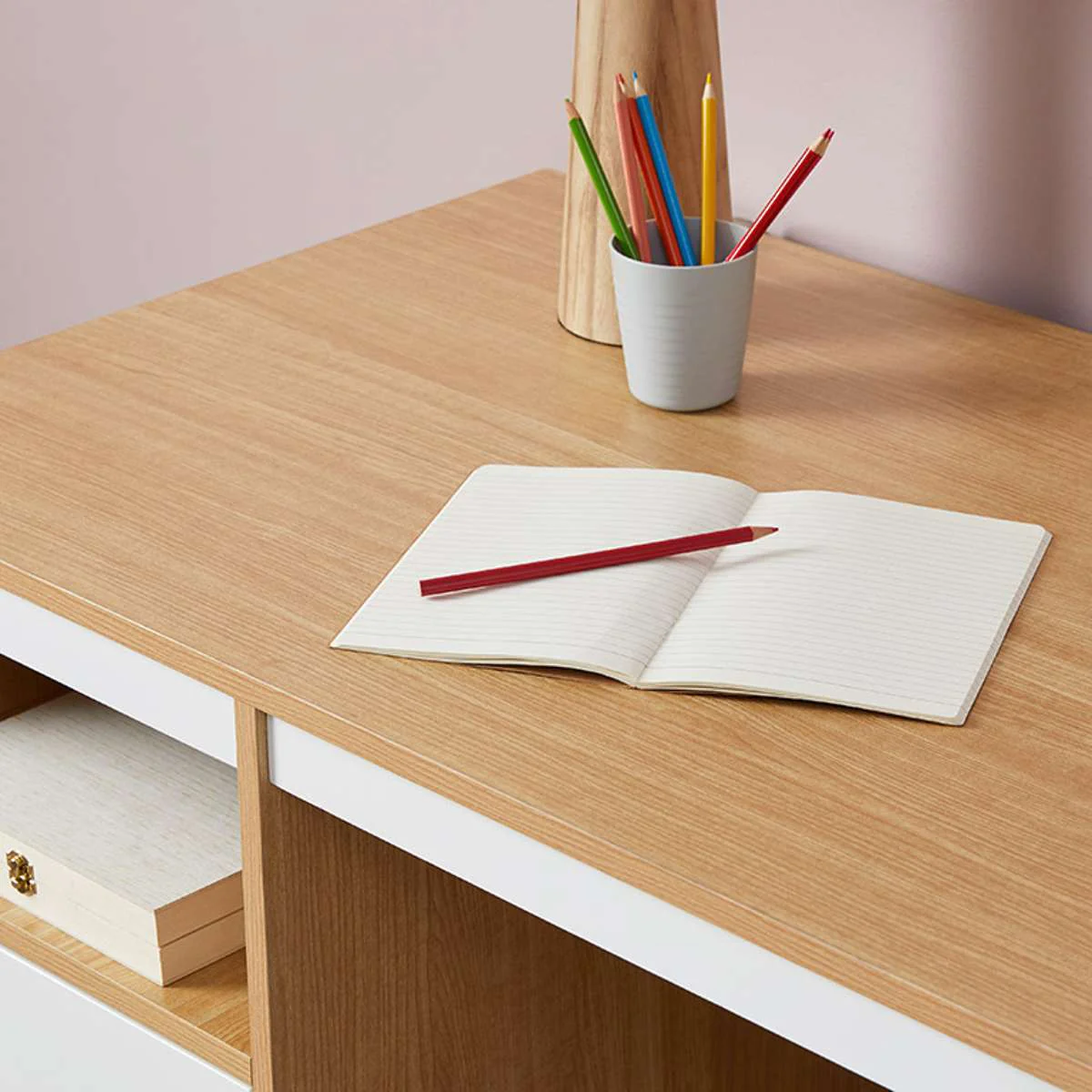 Aspen Desk - White/Natural - Image 9