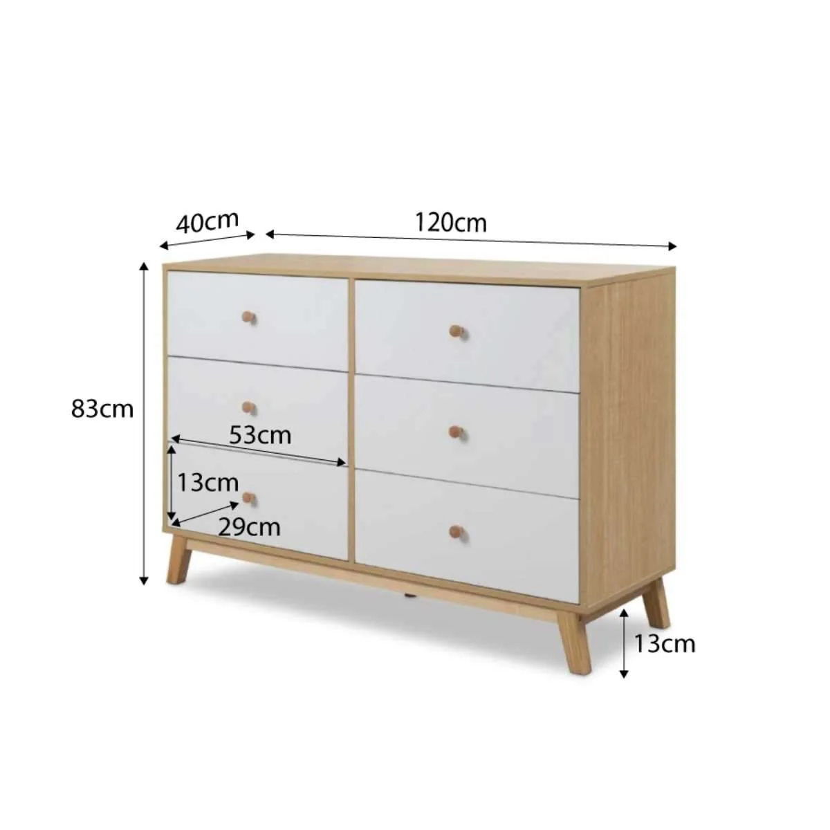 Aspen White Natural Seven Piece Nursery Furniture Set - Image 12