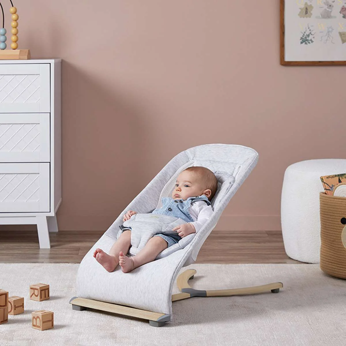 Aubrey Padded Bouncer - Soft Grey - Image 17