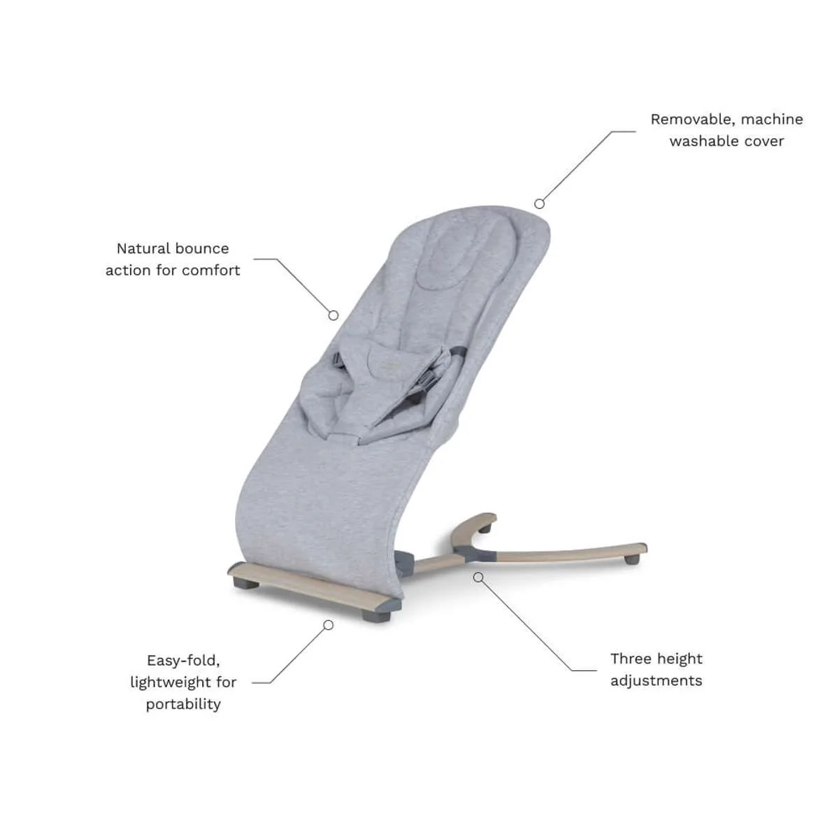 Aubrey Padded Bouncer - Soft Grey - Image 19