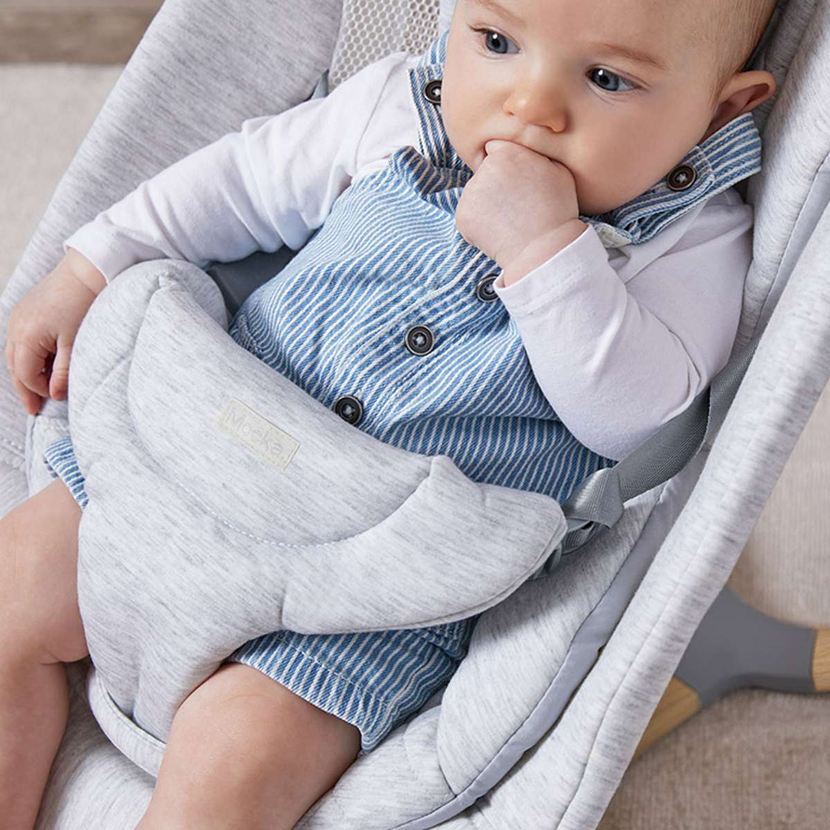 Aubrey Padded Bouncer - Soft Grey - Image 4