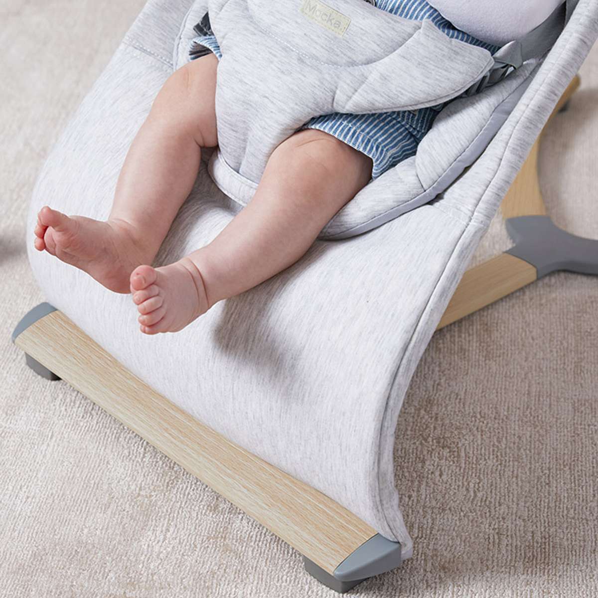Aubrey Padded Bouncer - Soft Grey - Image 5