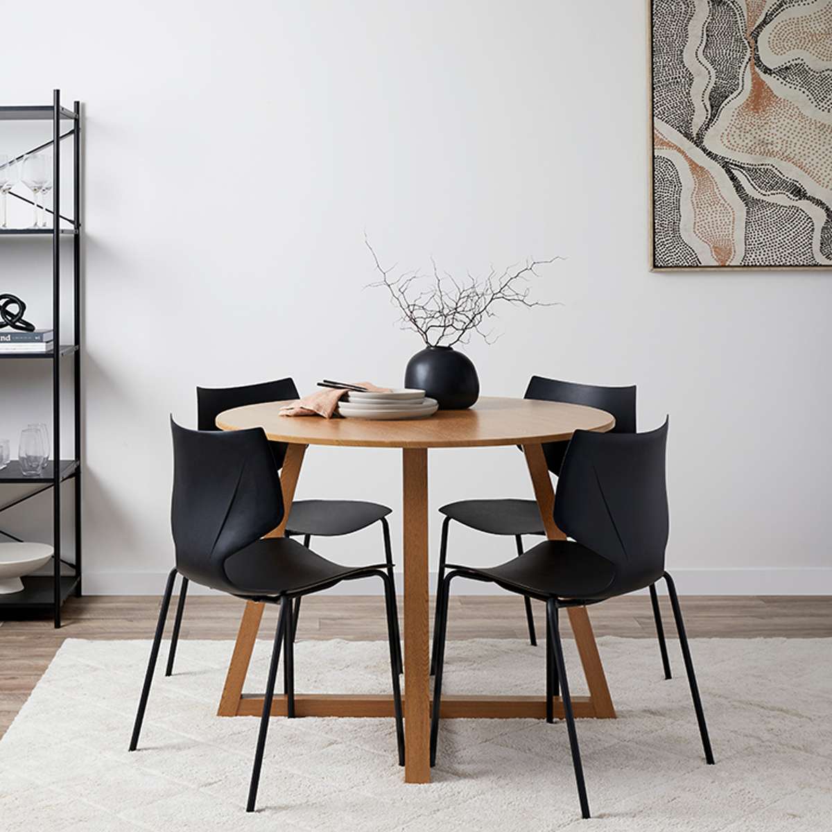 Avalon 4 Seater Dining Table - Natural - Image 3