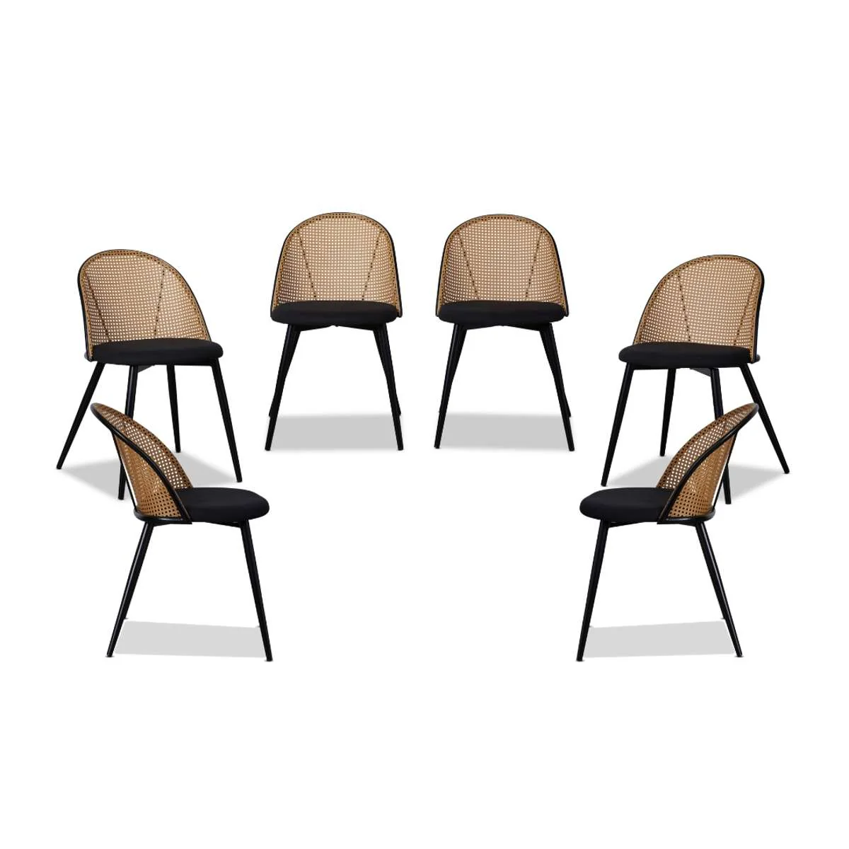 Avila Dining Chair - Black Set of Six Bundle - Image 2