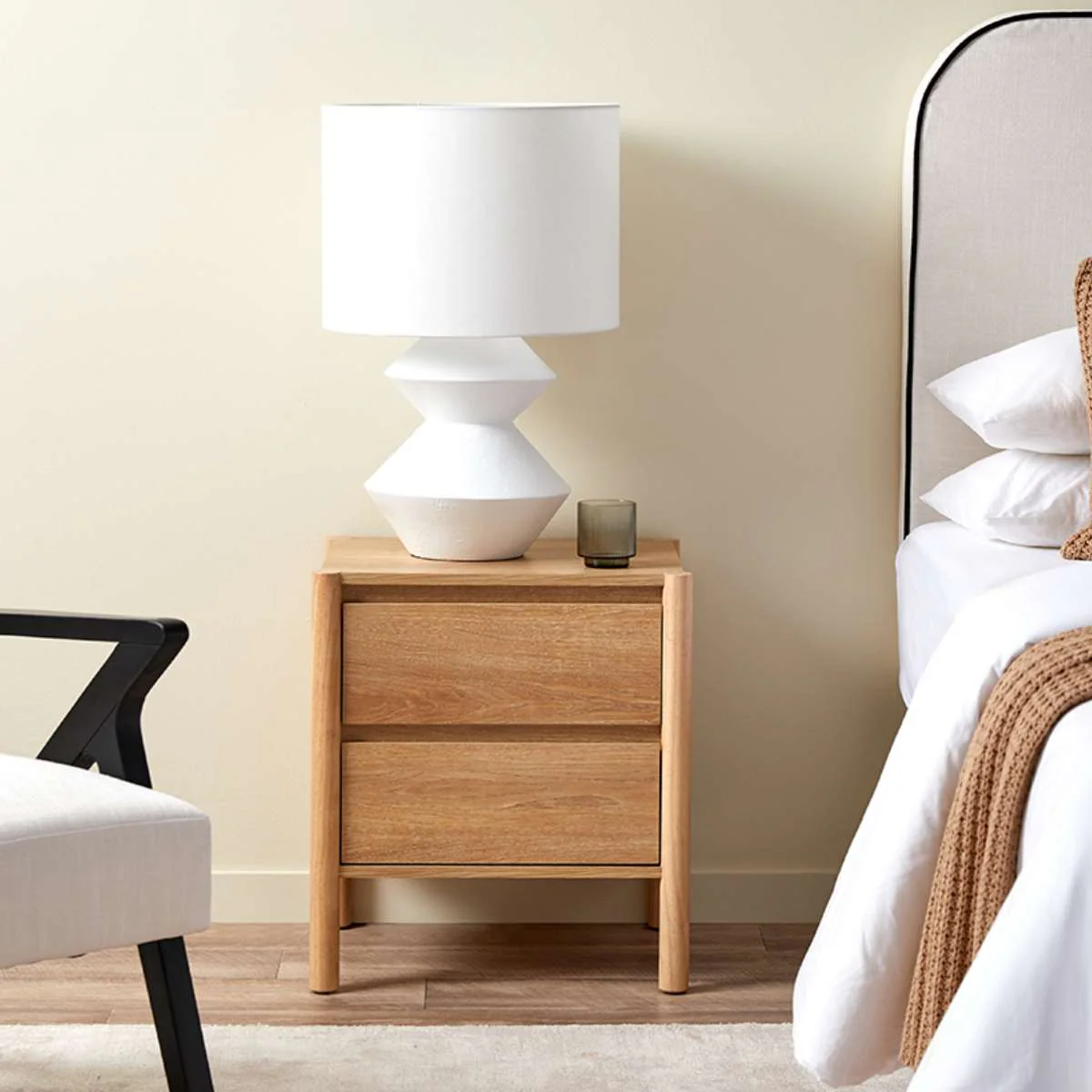 Blair Bedside Table - Natural Set of Two Bundle - Image 2