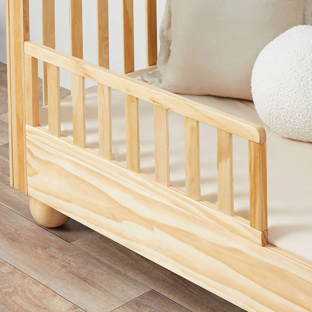 Blake Cot Toddler Bed Half Frame - Natural - Image 4