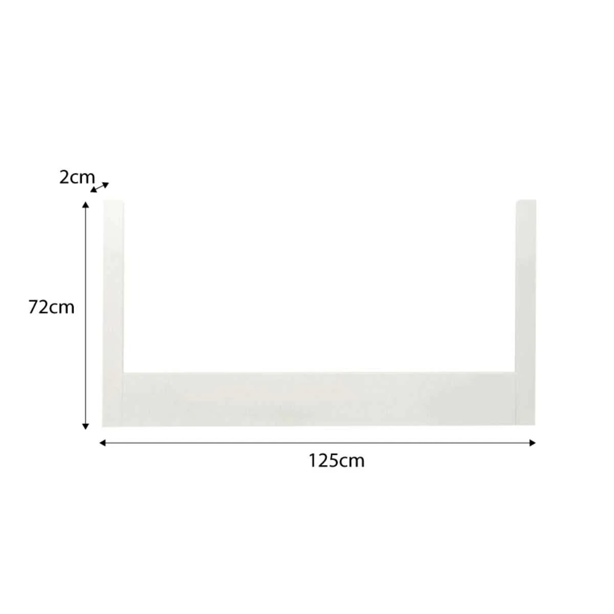 Boston Cot Toddler Bed Conversion - White - Image 7