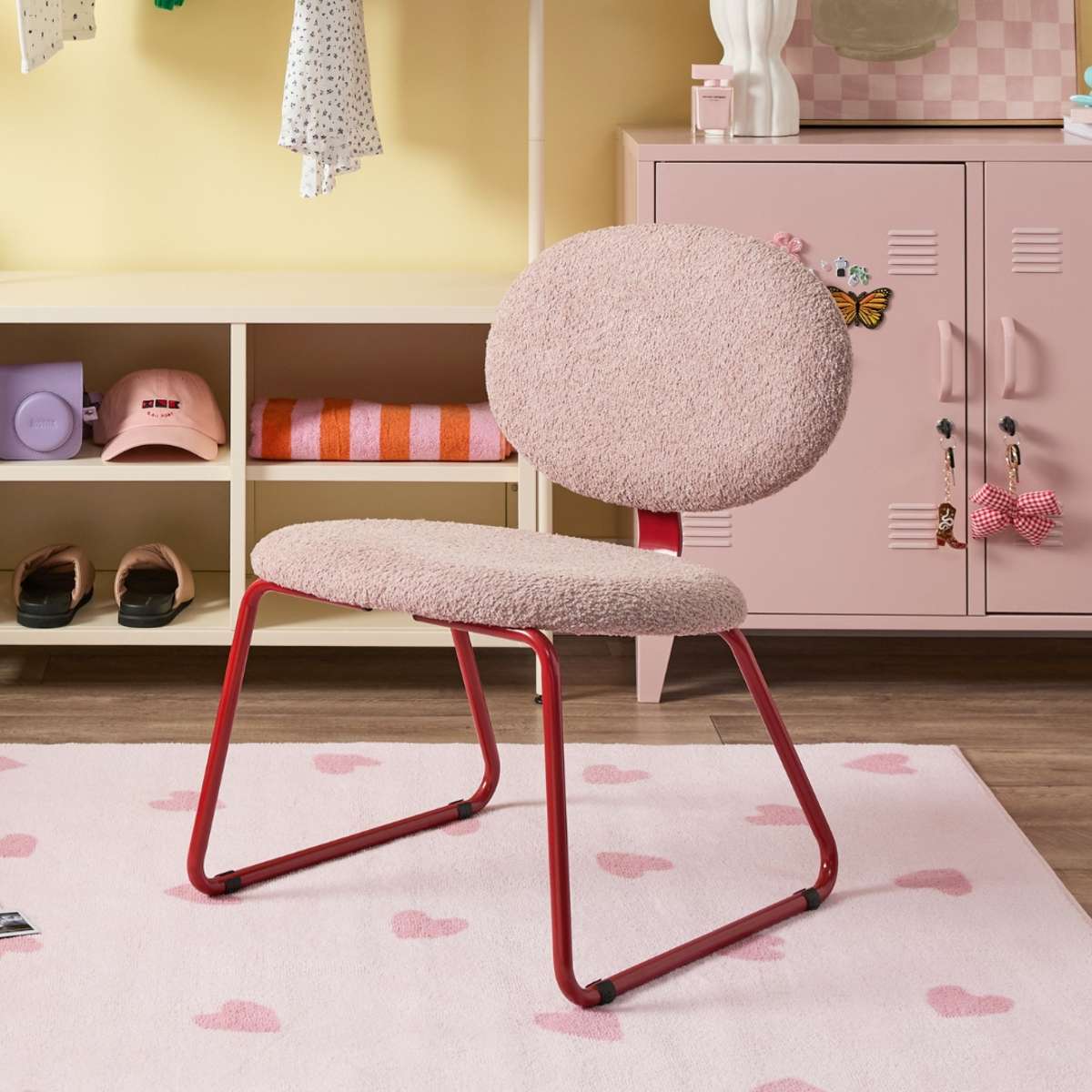 Charley Easy Chair - Pink/Red - Image 9