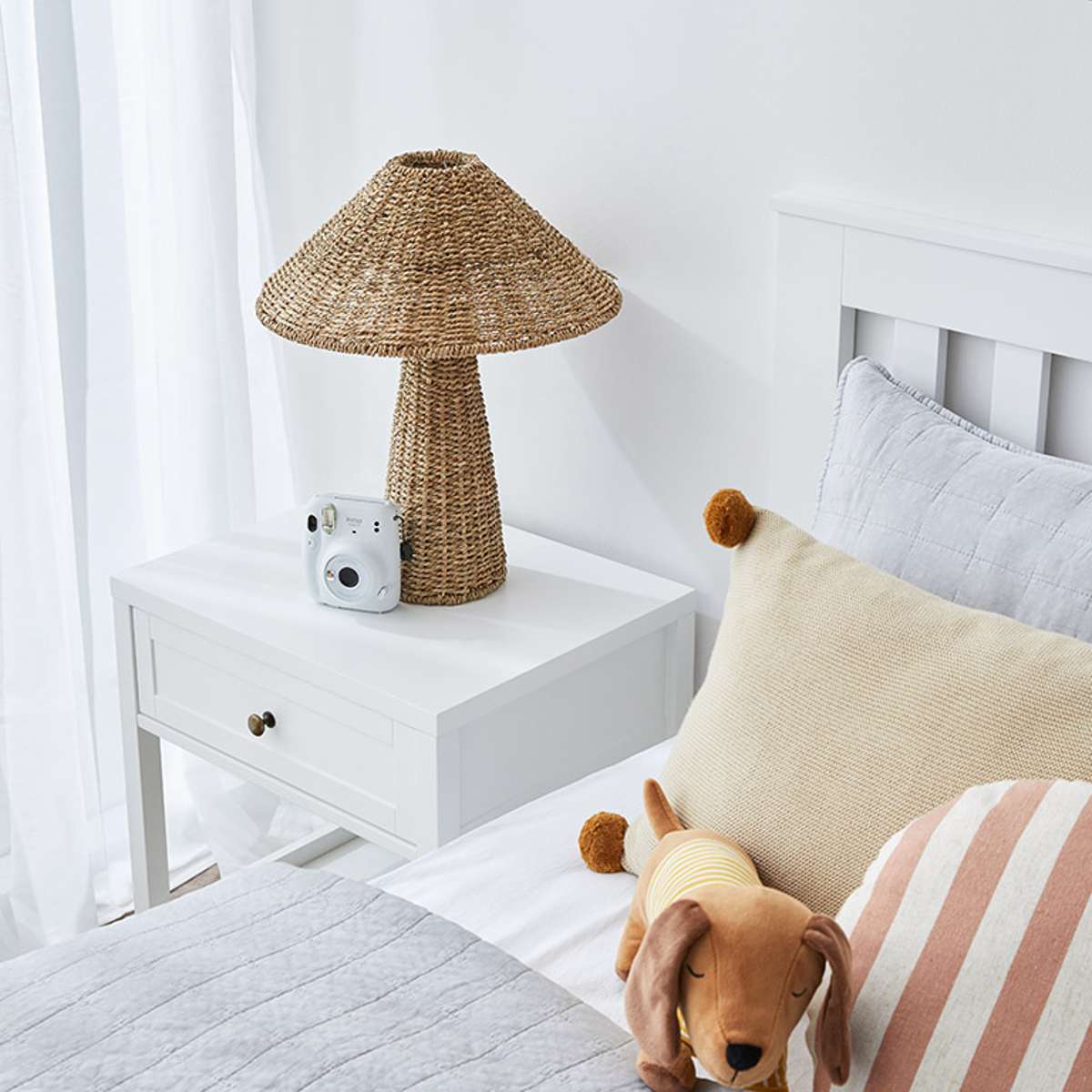 Cove Bedside Table - White - Image 8
