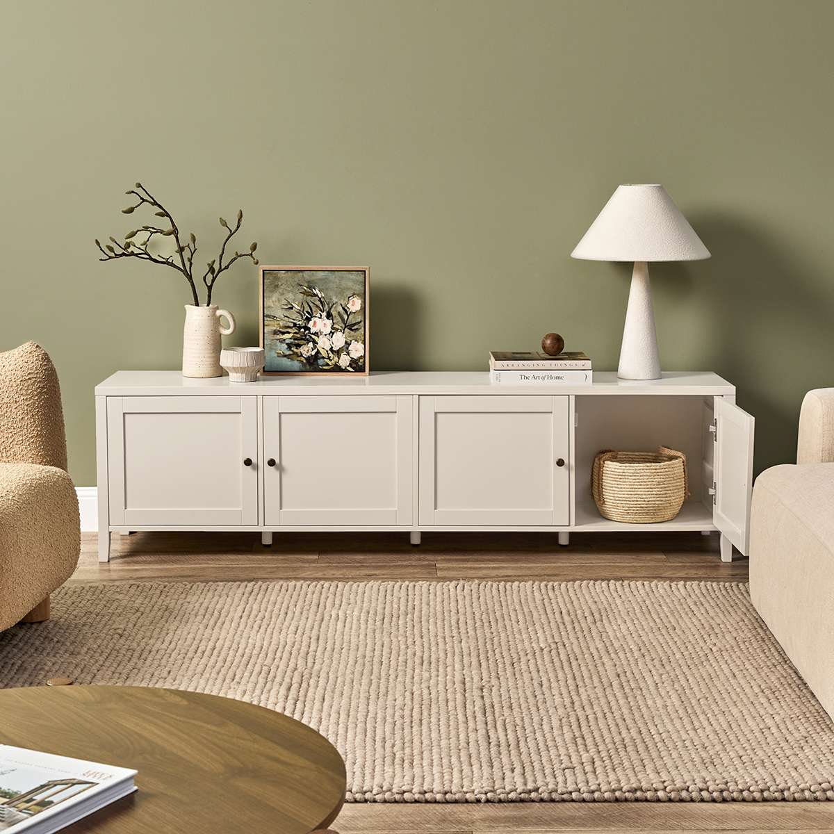 Cove Entertainment Unit - Beige - Image 4