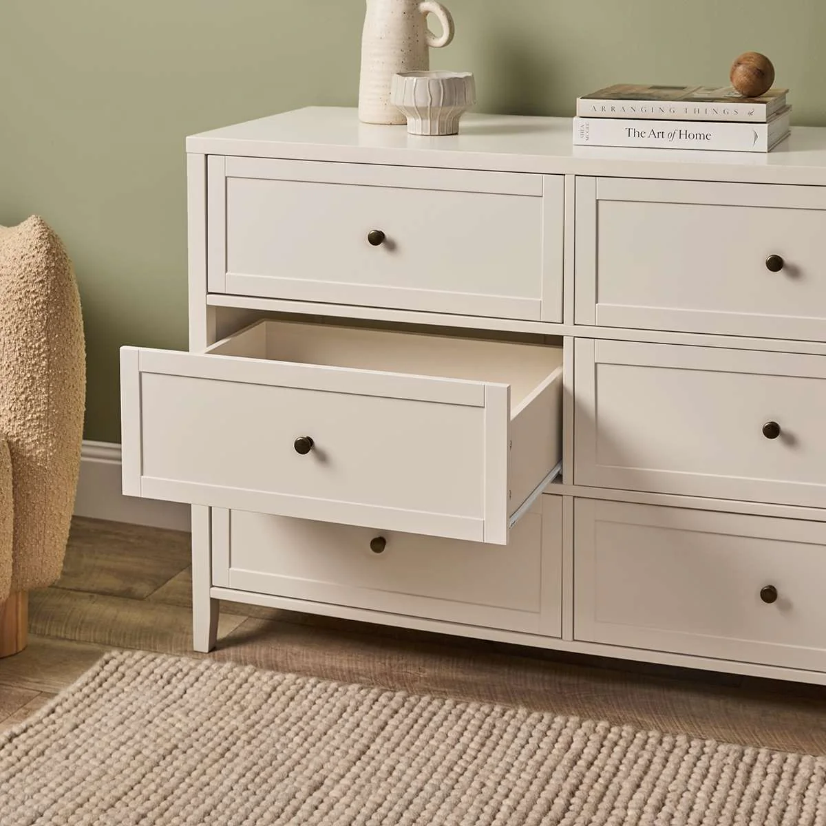 Cove Six Drawer - Beige - Image 4