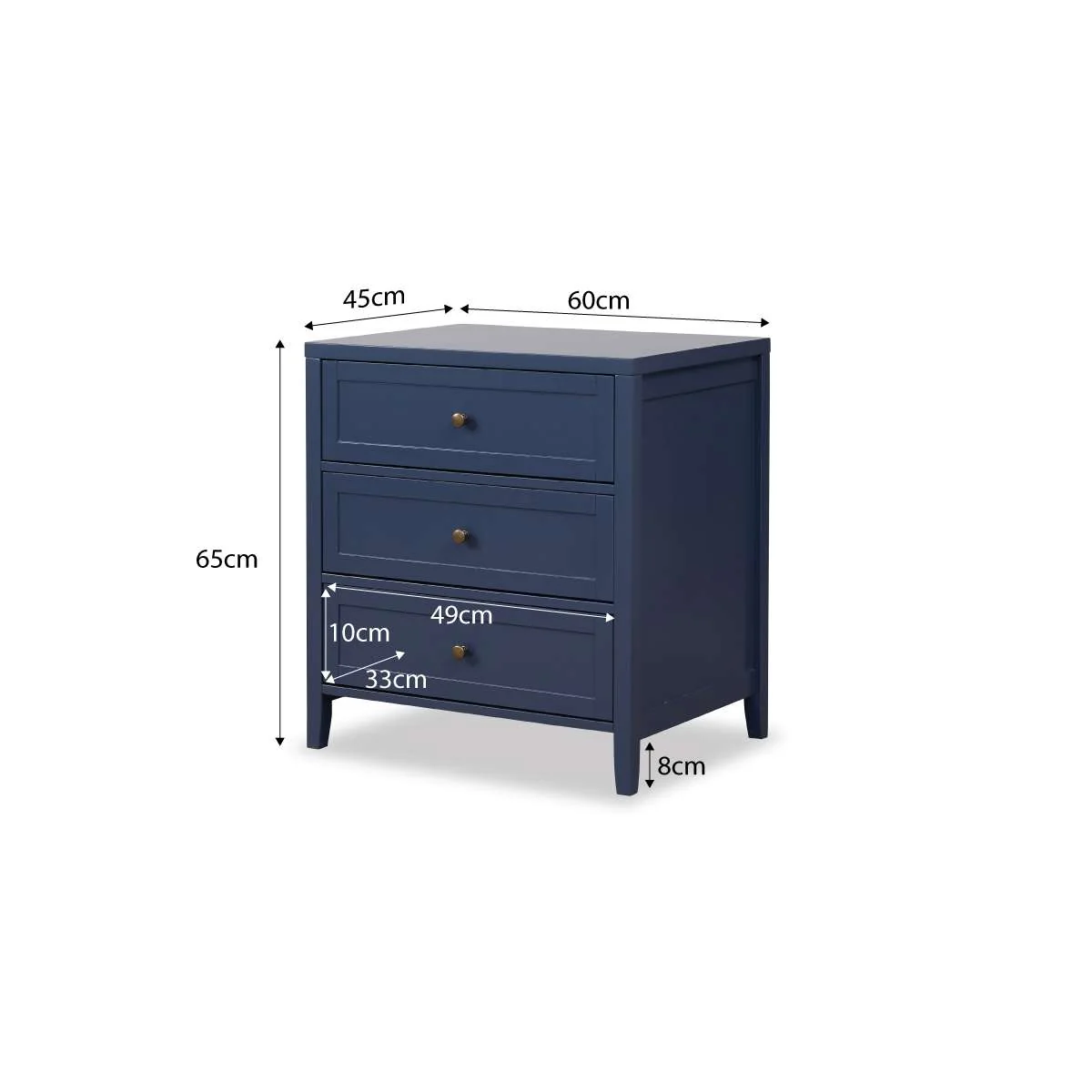 Cove Three Drawer - Midnight - Image 10