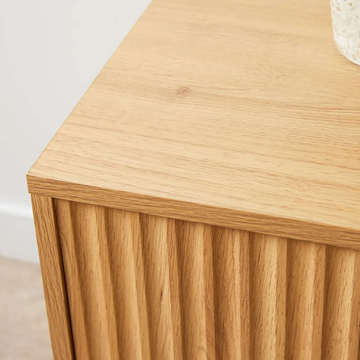 Deven Ball Feet Bedside Table - Natural - Image 7