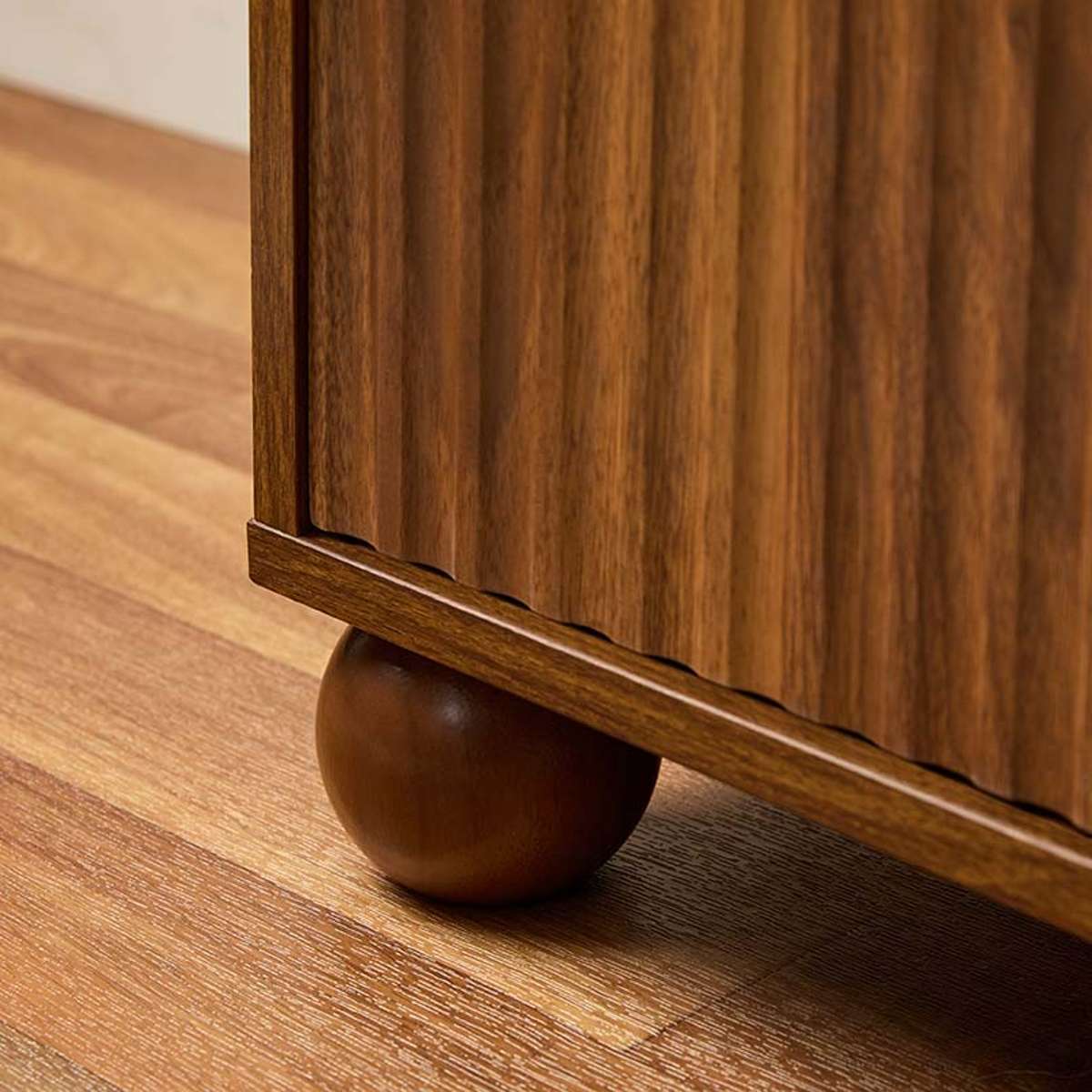 Deven Ball Feet Buffet - Walnut - Image 8