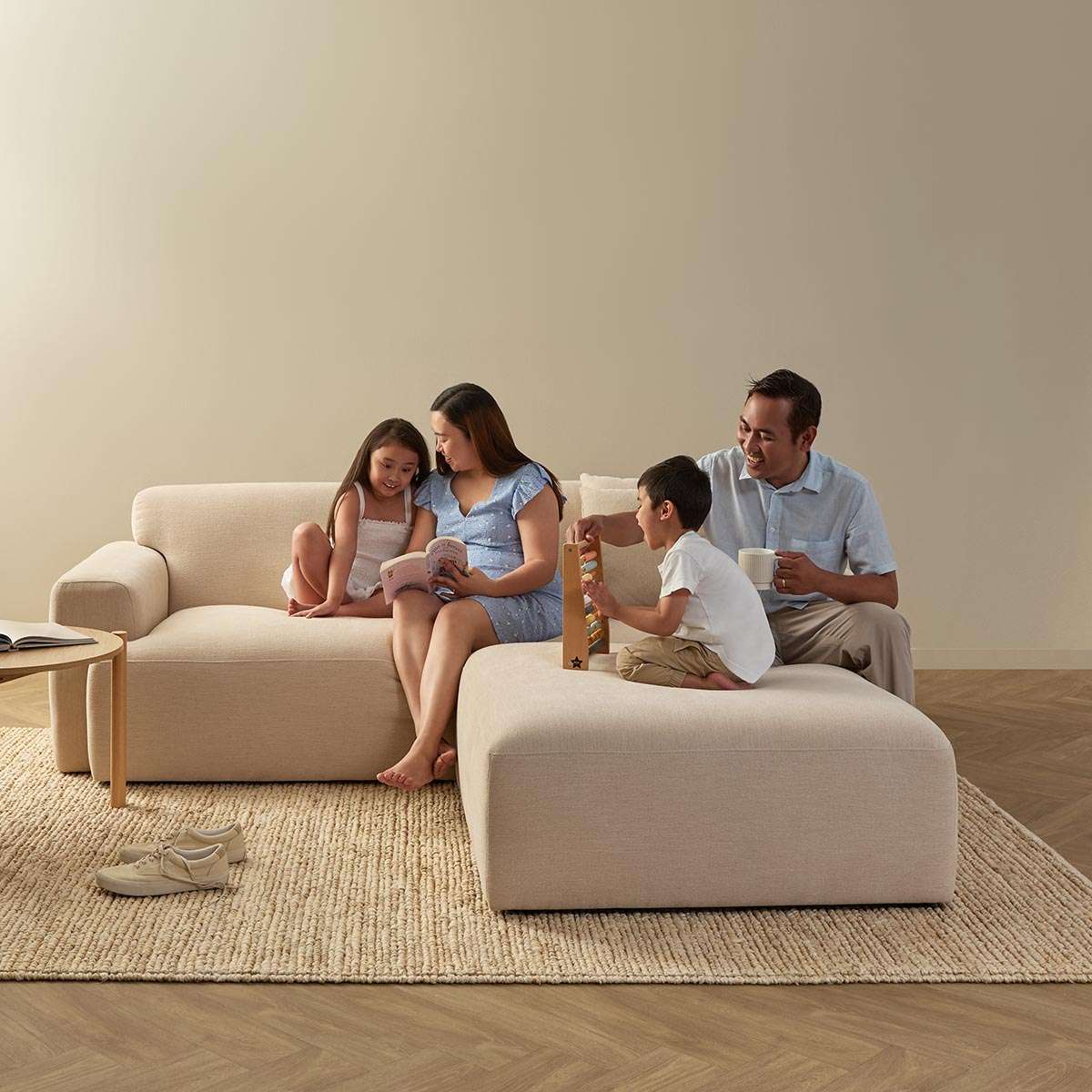 Dylan Large Ottoman - Natural - Image 3