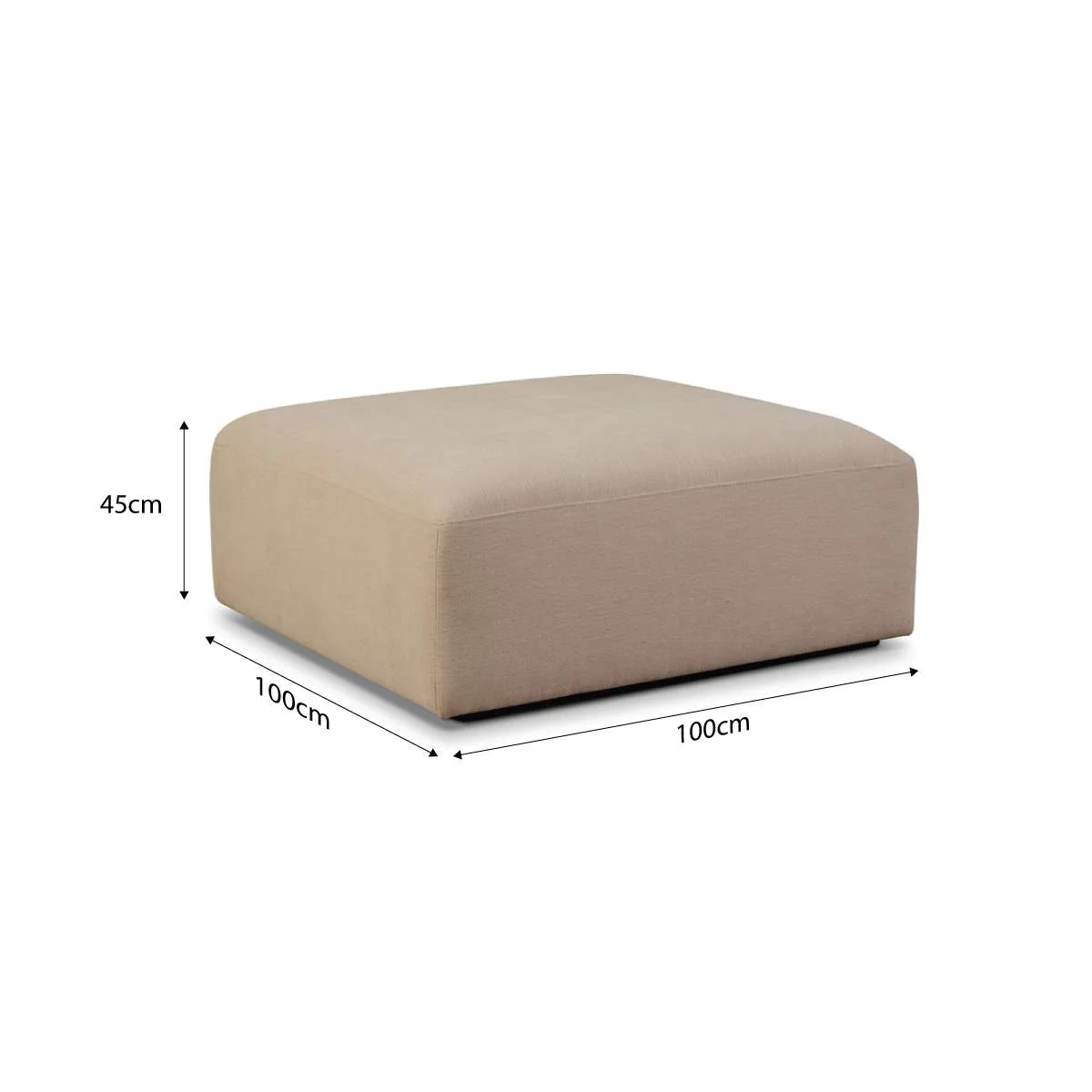 Dylan Large Ottoman - Natural - Image 5