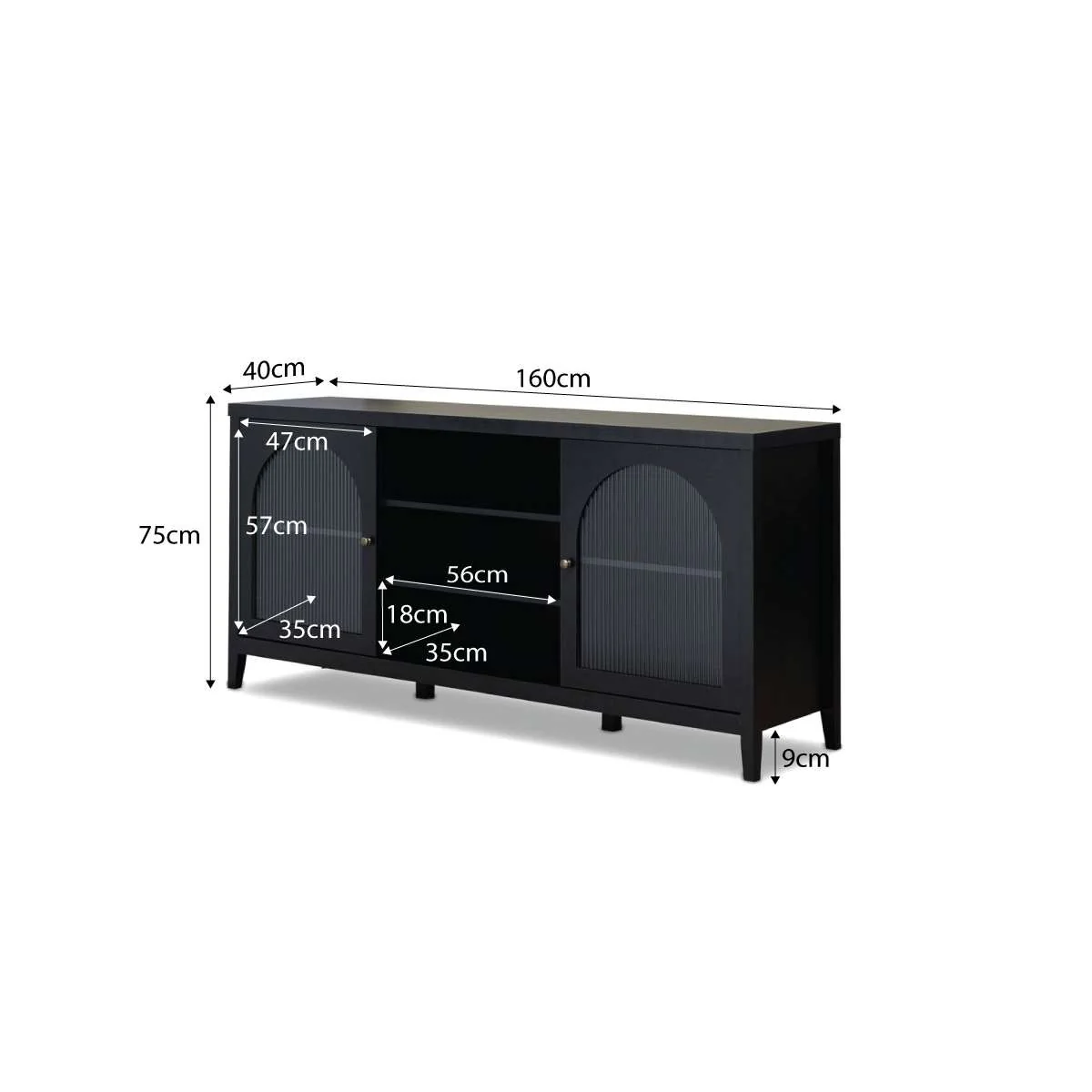 Easton Buffet - Black - Image 18