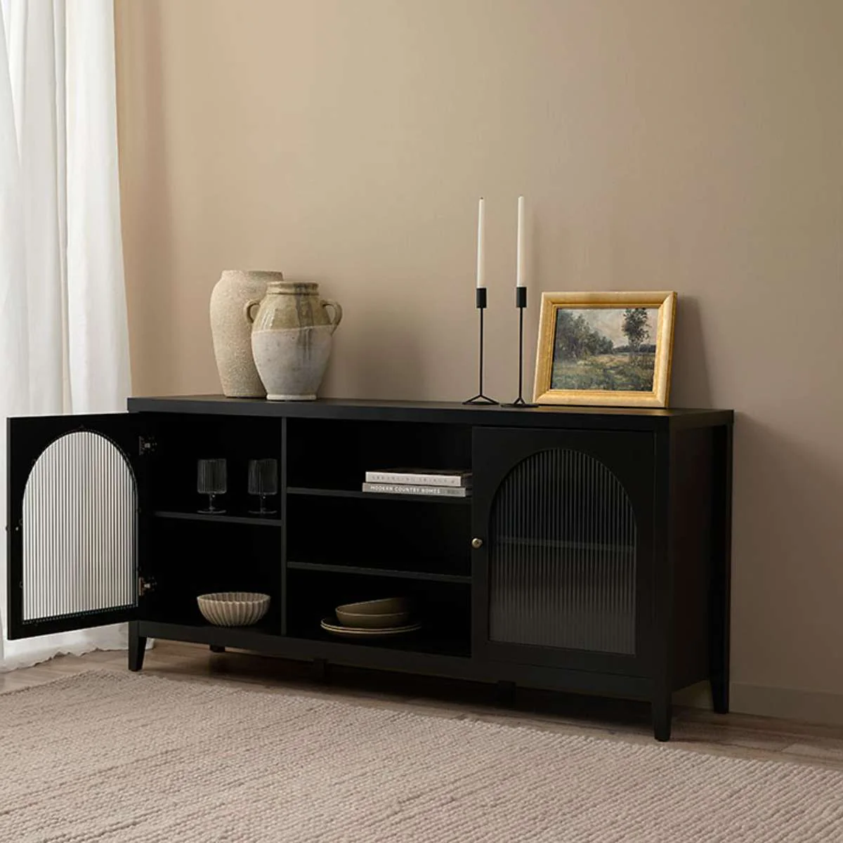 Easton Buffet - Black - Image 4