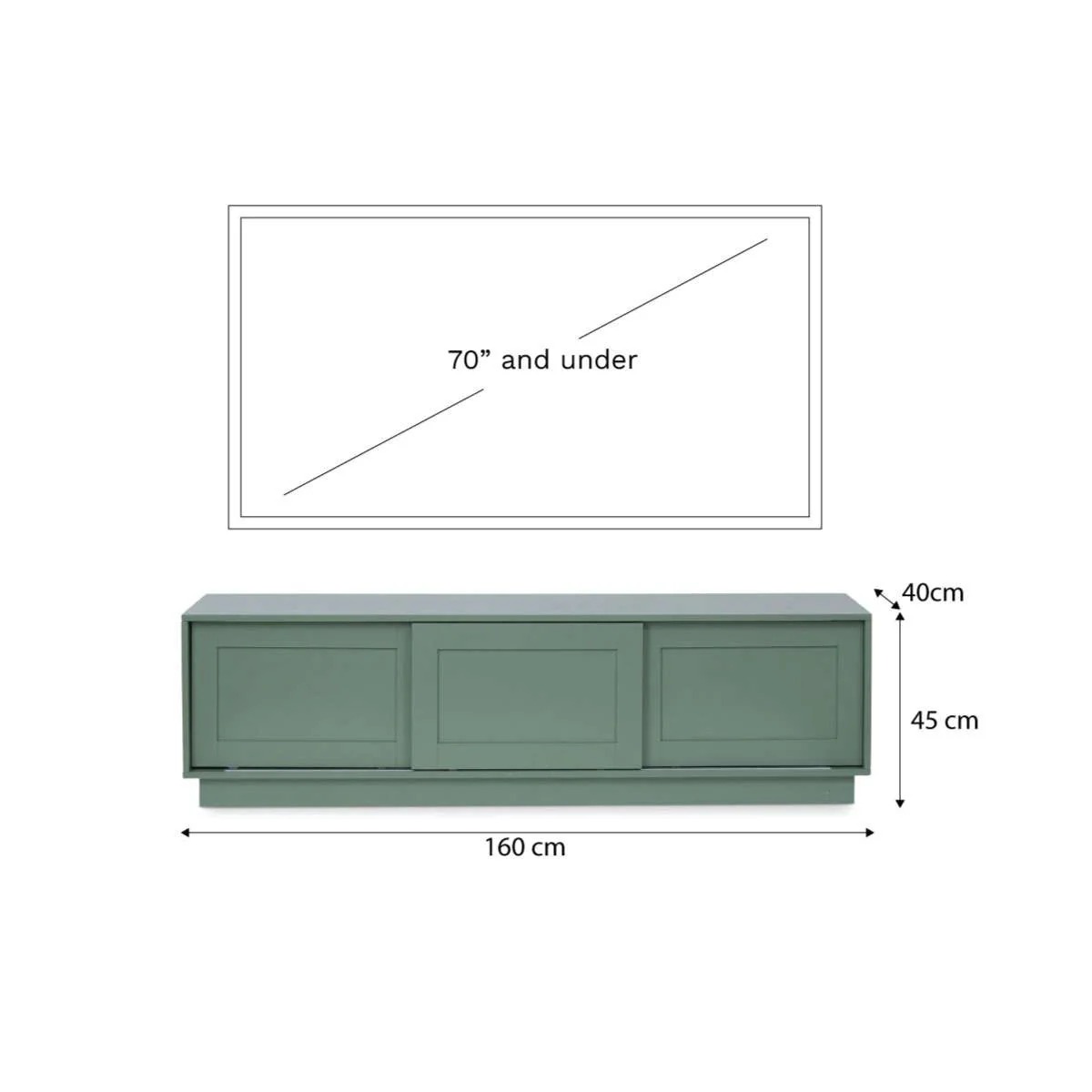 Eros Entertainment Unit - Sage Green - Image 14