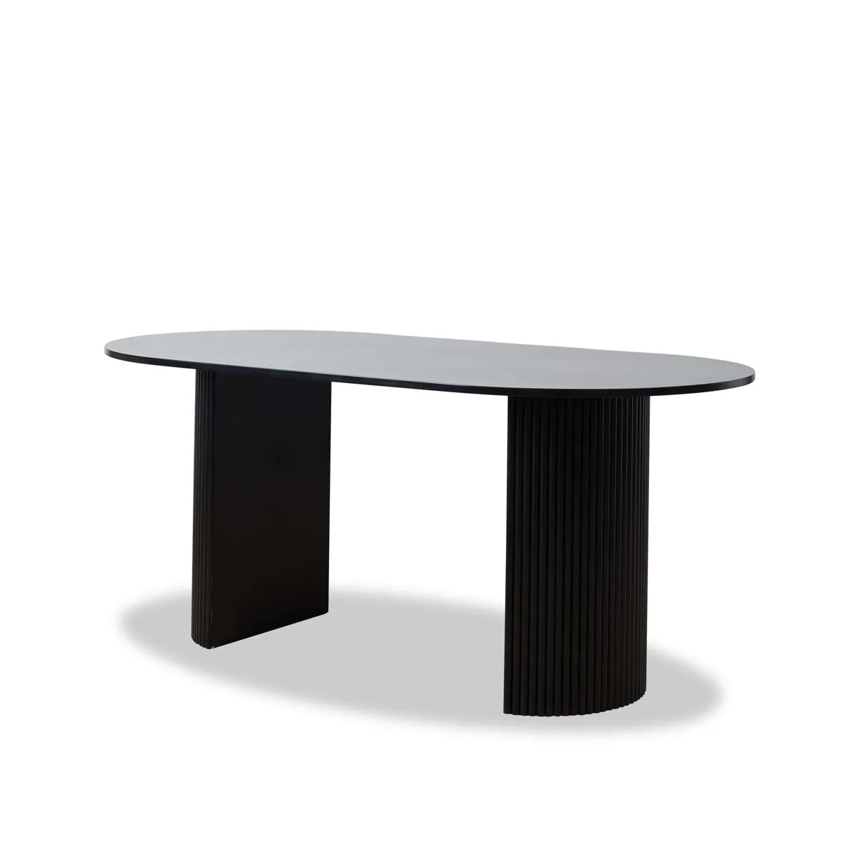 Eve 6 Seater Dining Table - Black - Image 10