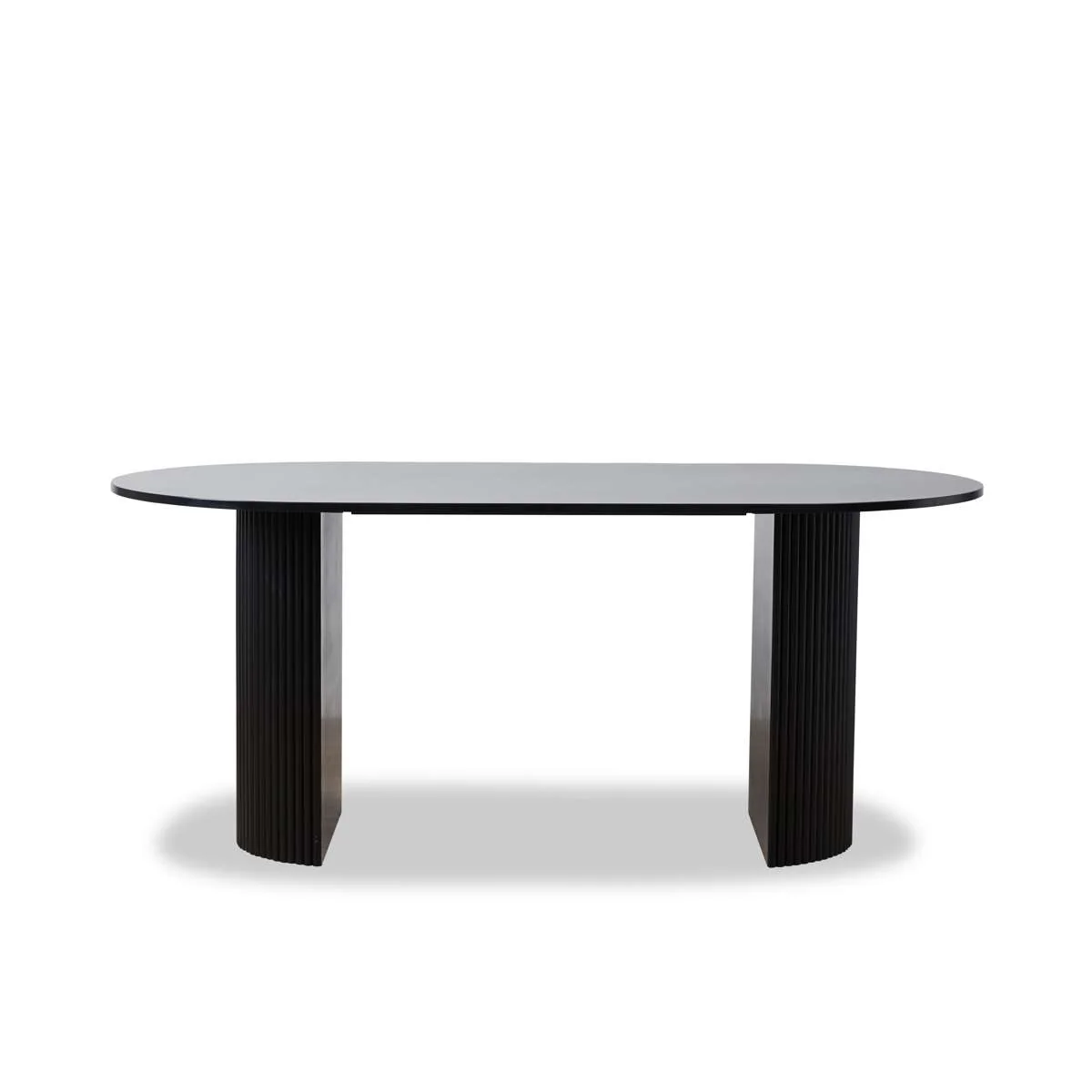 Eve 6 Seater Dining Table - Black - Image 9