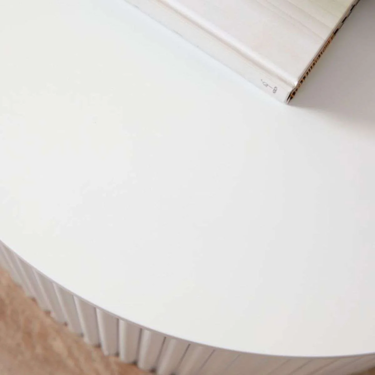 Eve Drum Side Table - White - Image 3