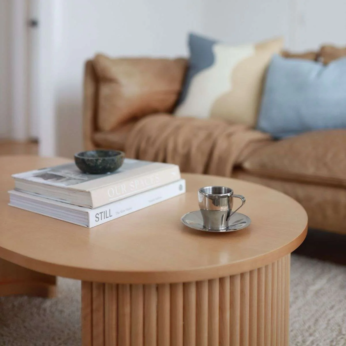 Eve Pebble Shaped Coffee Table - Birch - Image 10