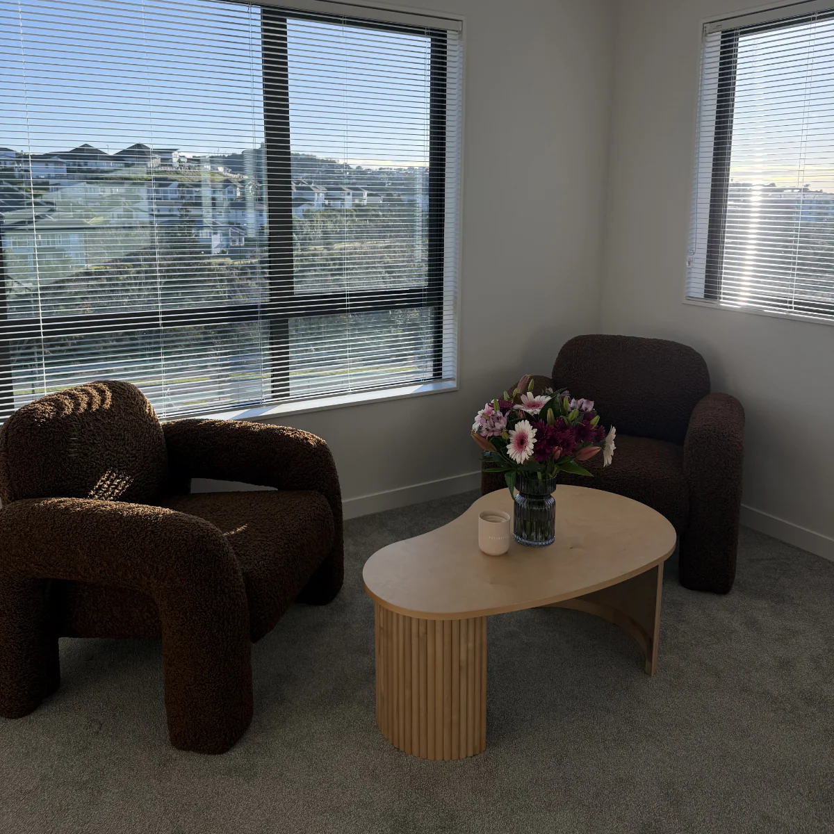 Eve Pebble Shaped Coffee Table - Birch - Image 6