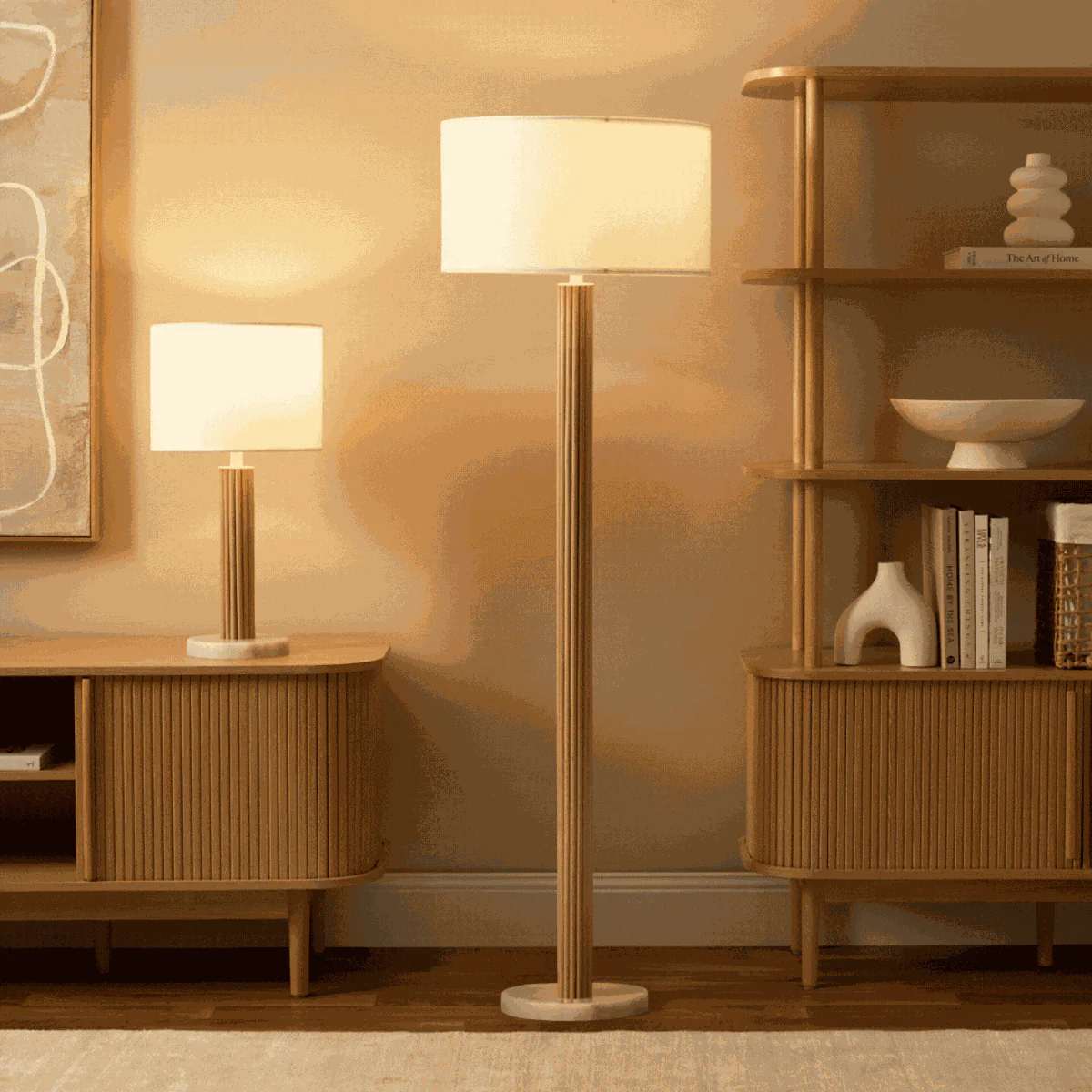 Eve White Marble Base Table Lamp - Image 10