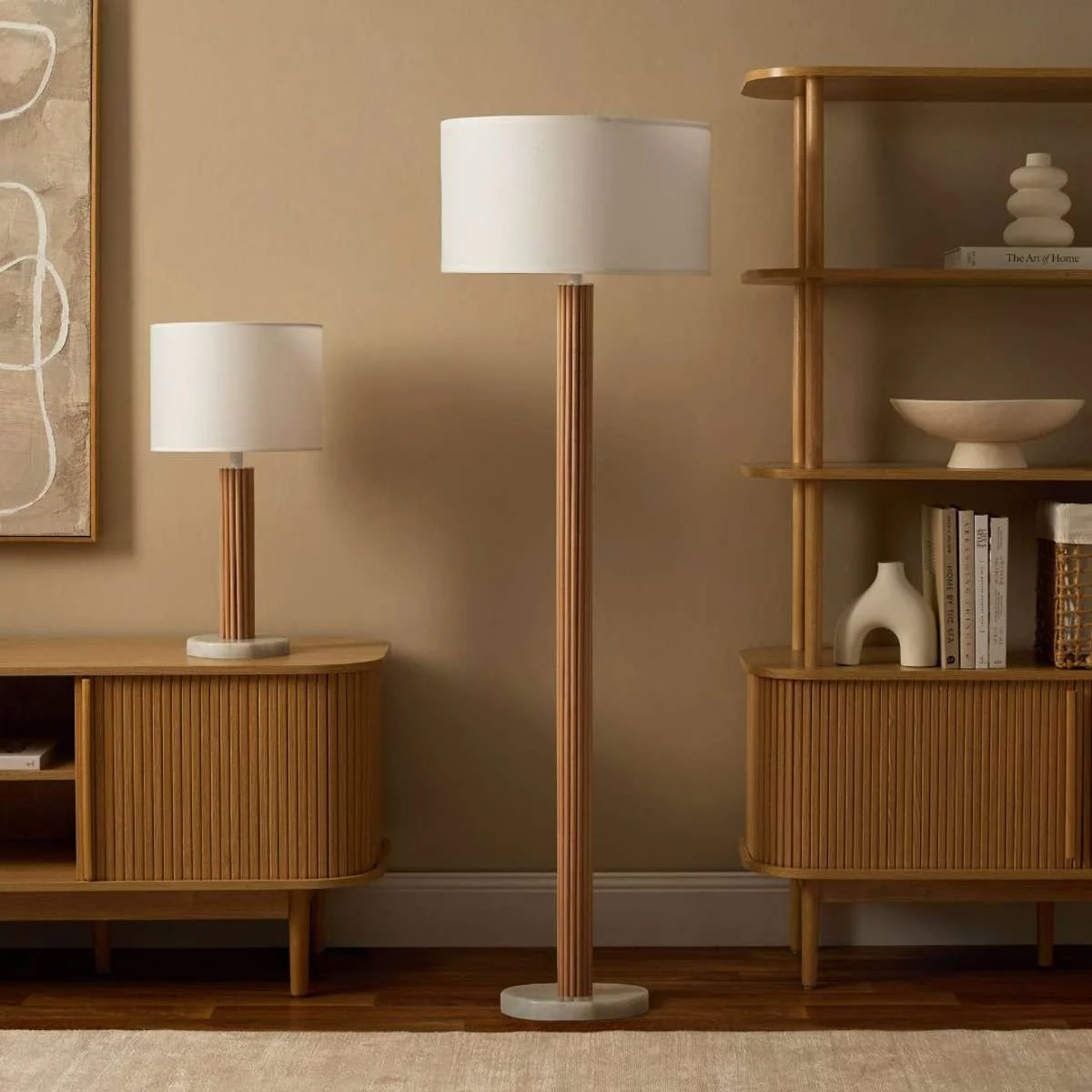 Eve White Marble Base Table Lamp - Image 7
