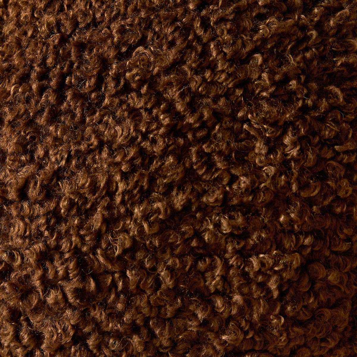 Frankie Sherpa Ball Cushion - Chocolate - Image 4