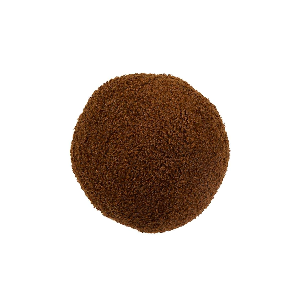 Frankie Sherpa Ball Cushion - Chocolate - Image 5