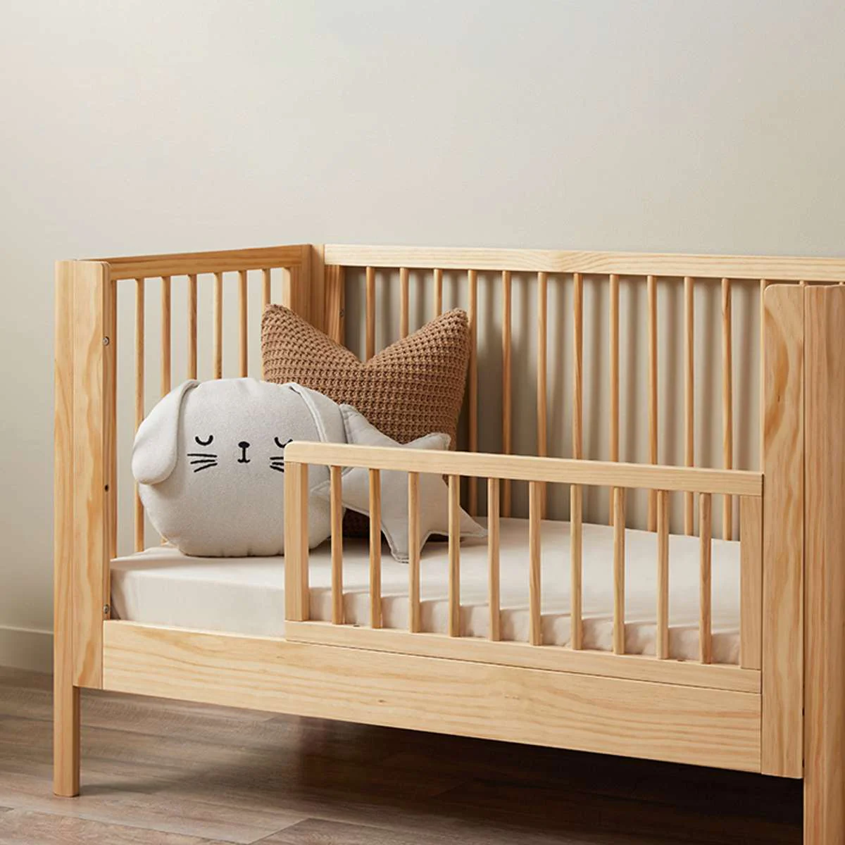 Fraser Coastal Cot Toddler Bed Half Frame - Natural - Image 9
