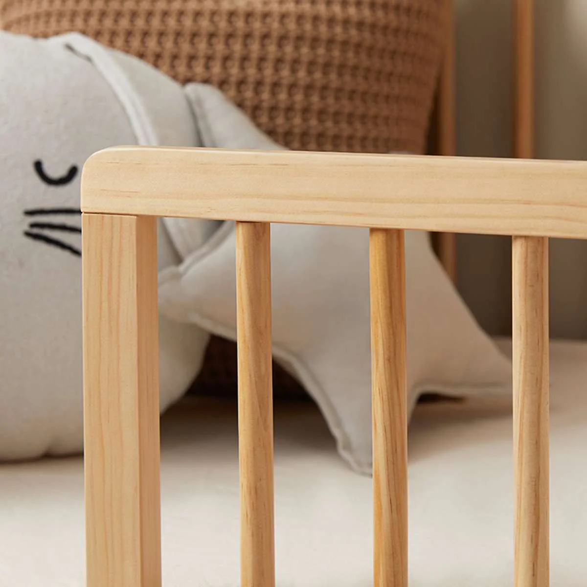 Fraser Coastal Cot Toddler Bed Half Frame - Natural - Image 5
