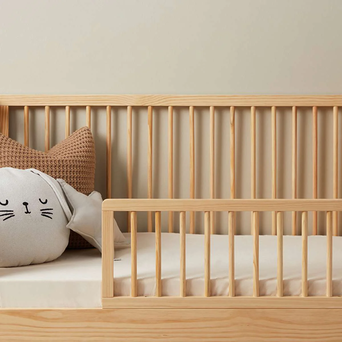 Fraser Coastal Cot Toddler Bed Half Frame - Natural - Image 8