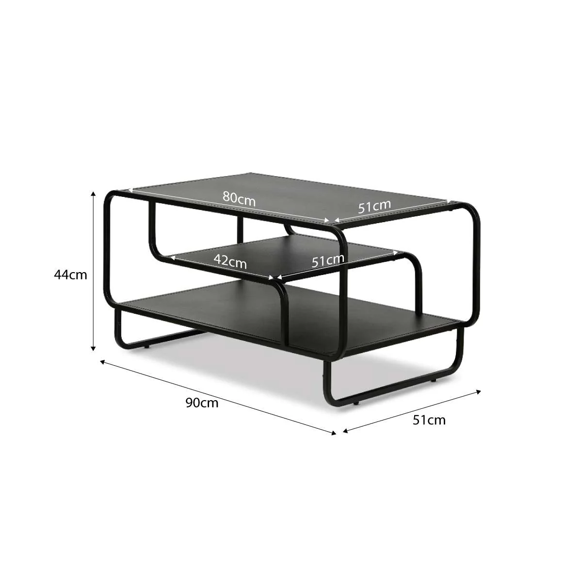 Hamilton Coffee Table - Black - Image 7