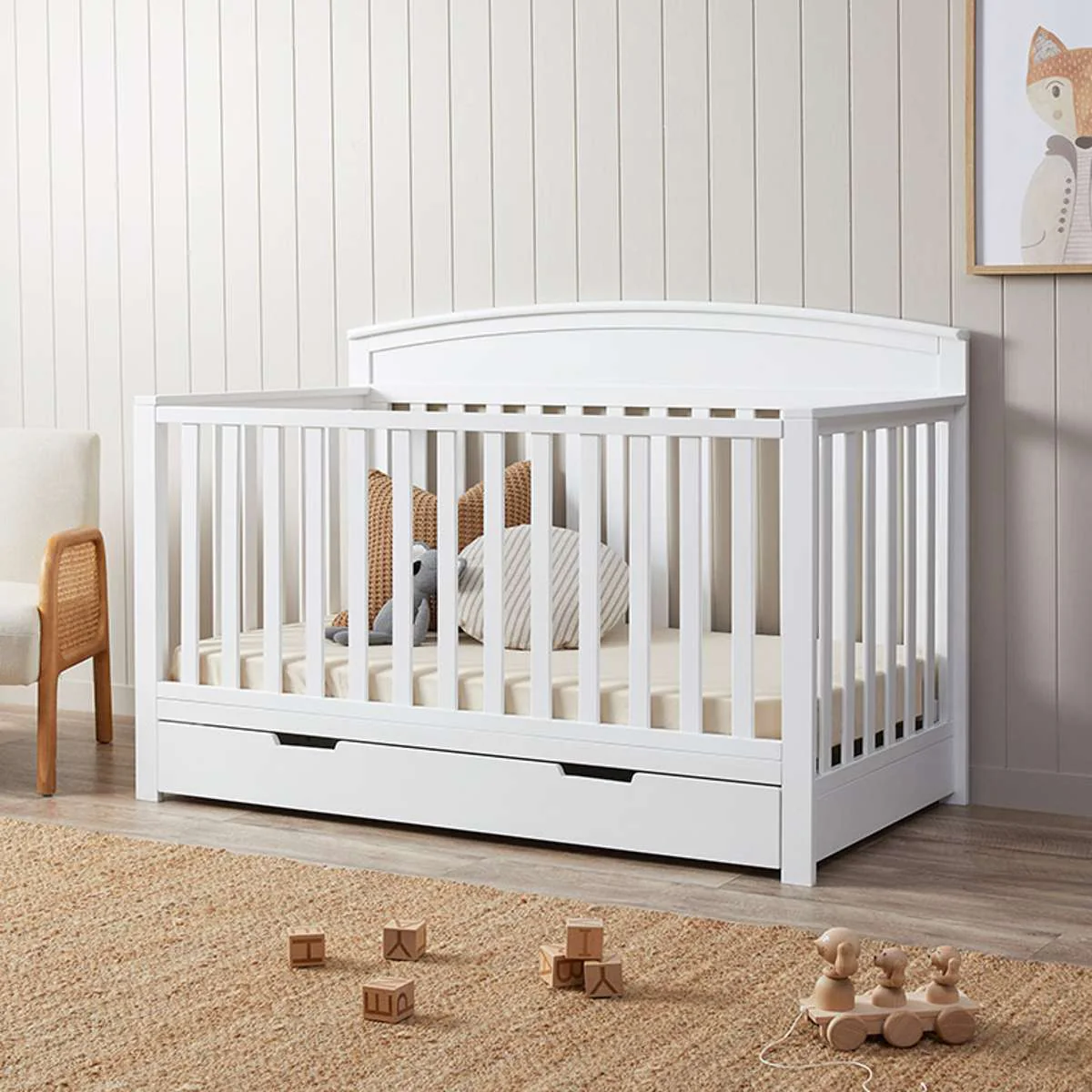 Harbor White 3-in-1 Conversion Cot Bundle - Image 2