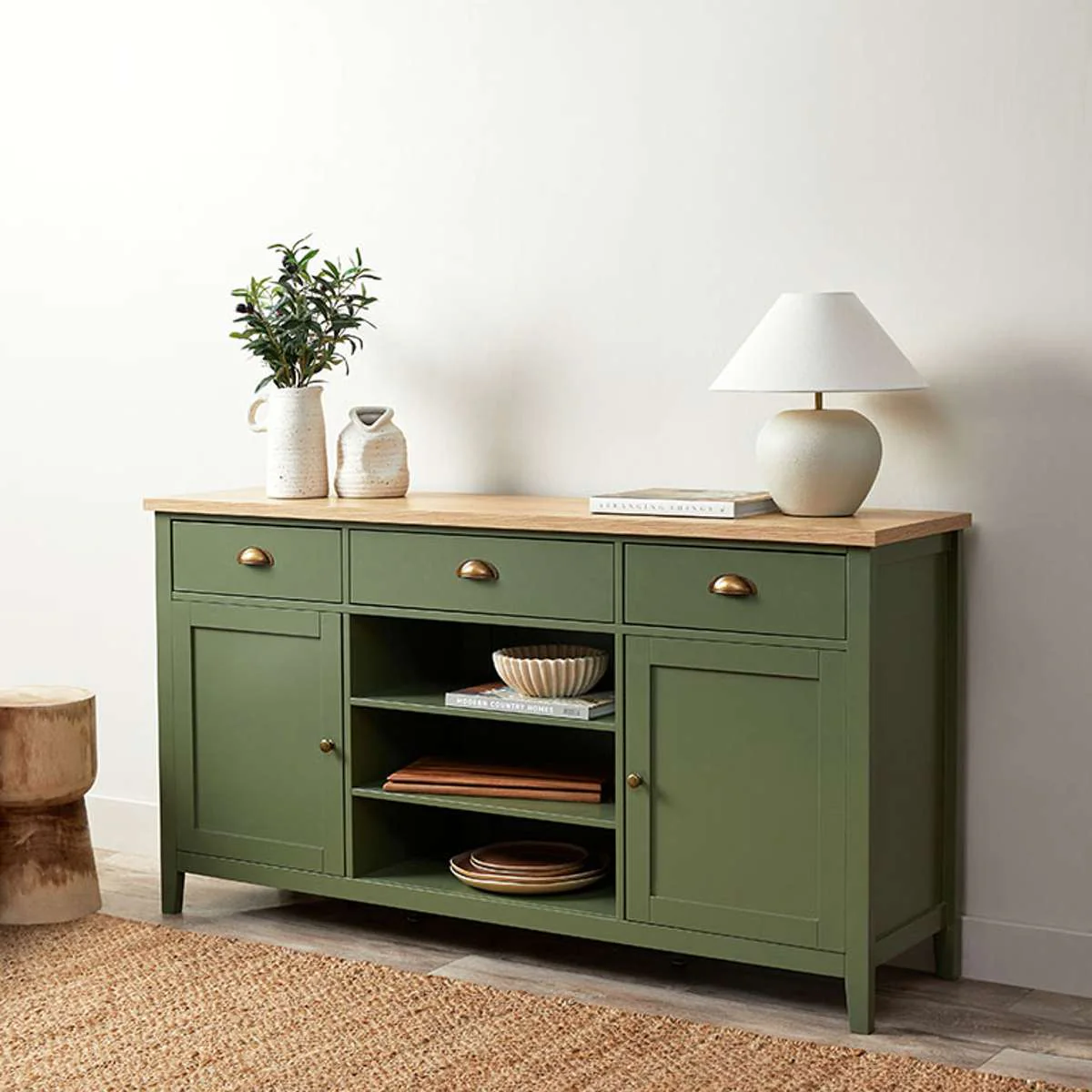 Hastings Buffet - Olive Green/Natural - Image 3