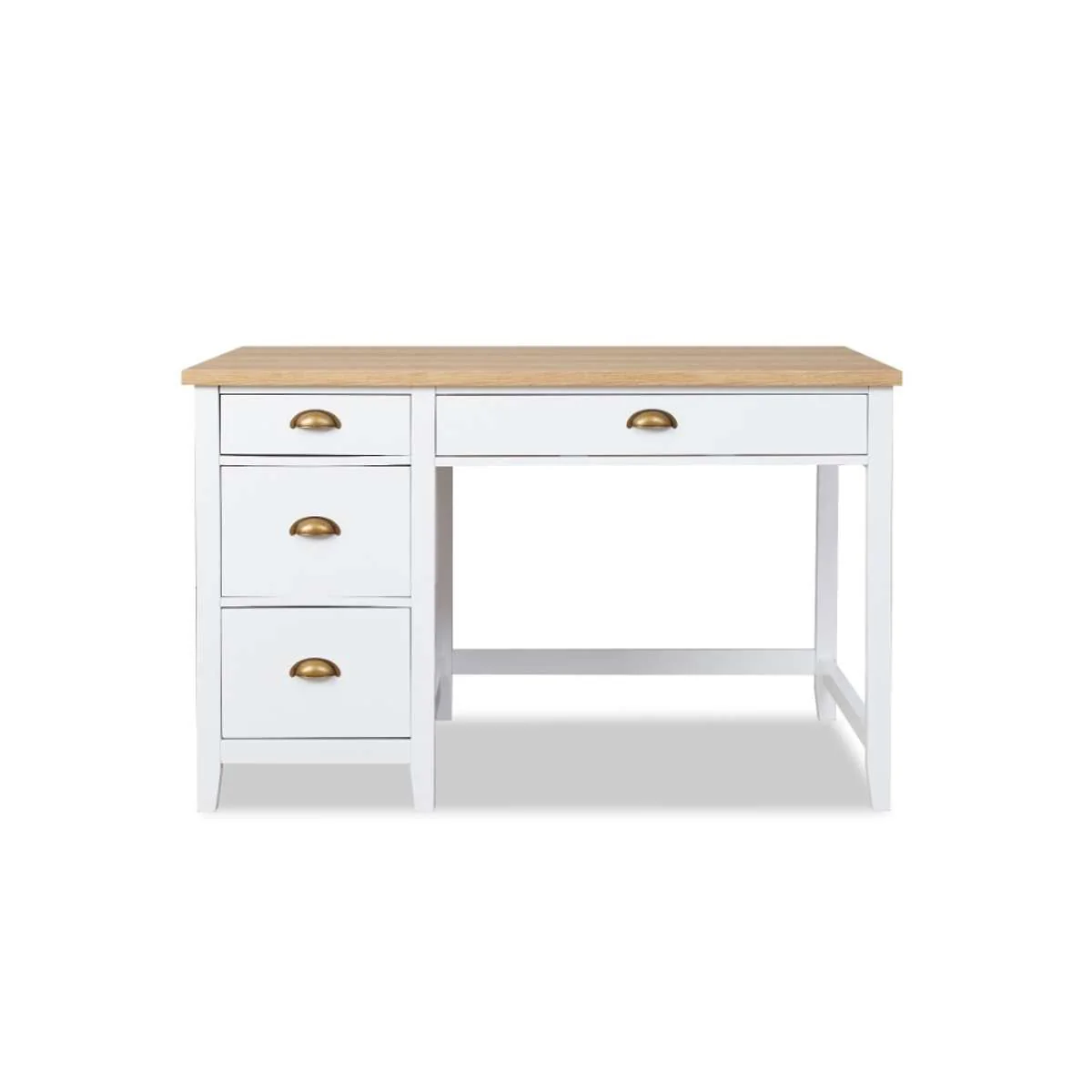 Hastings Desk - White/Natural - Image 13