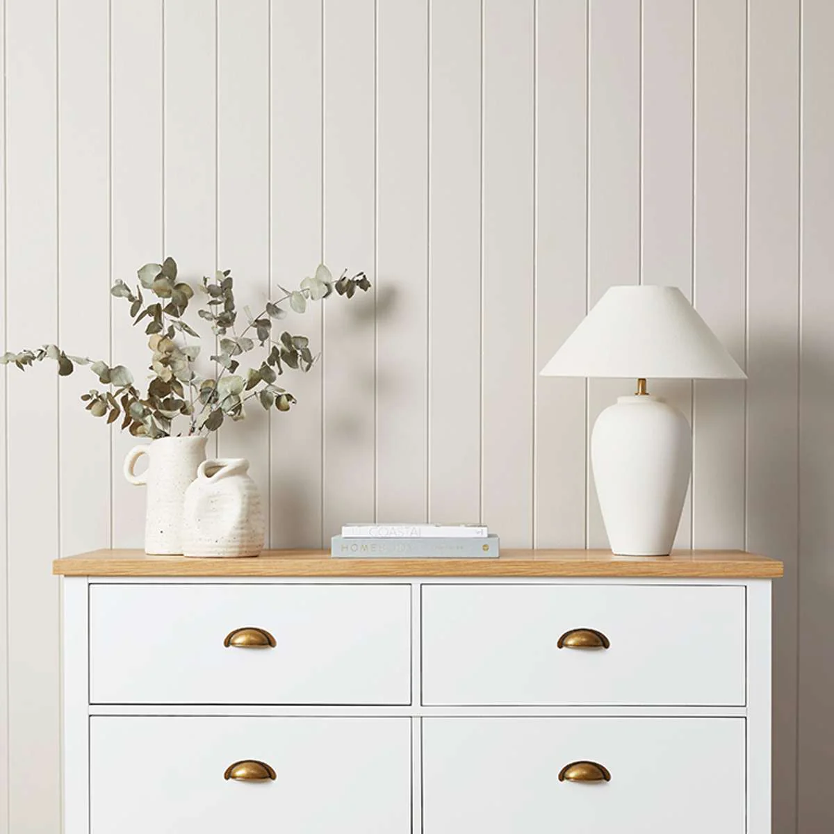 Hastings Six Drawer - White/Natural - Image 5